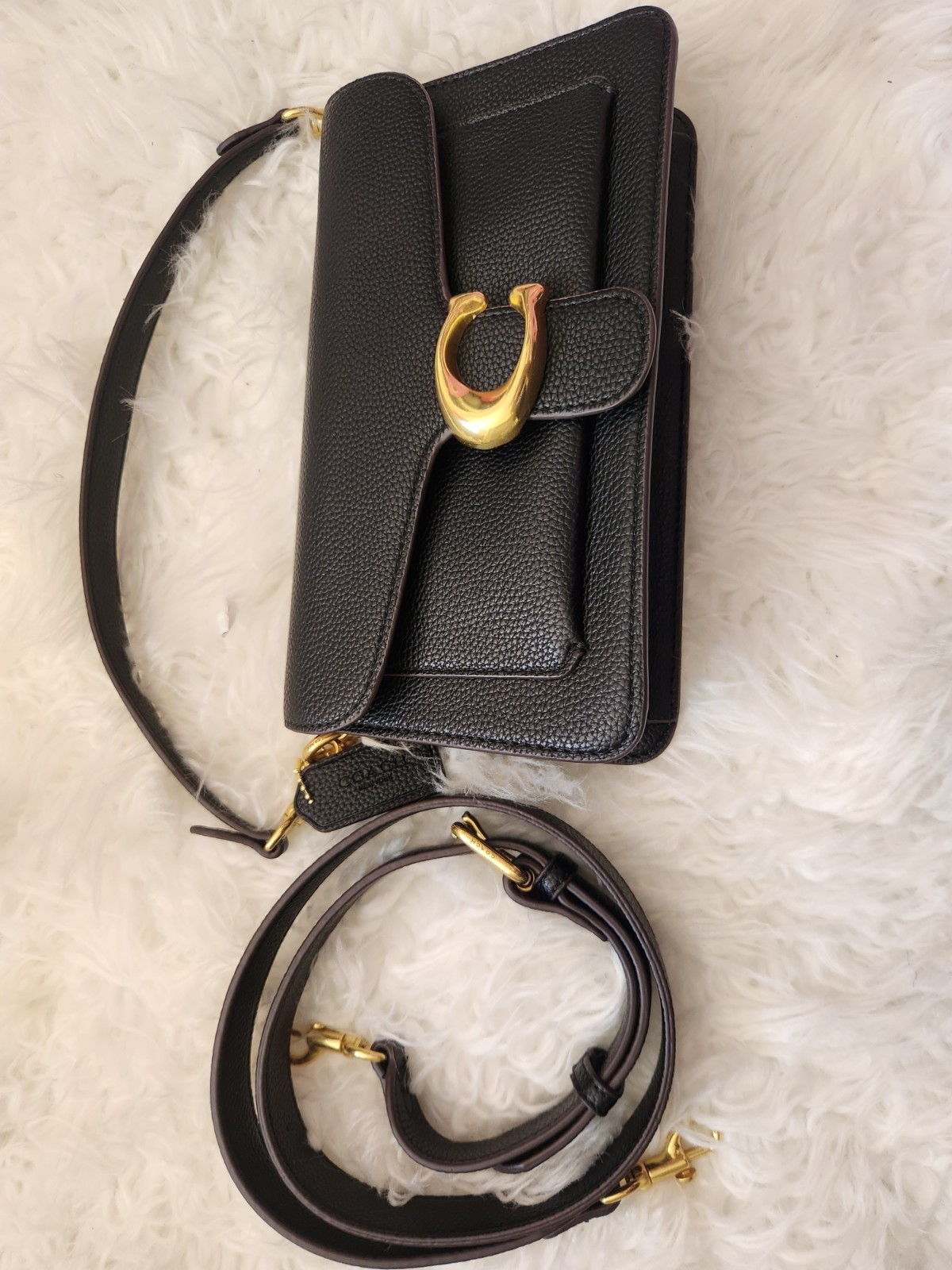 Coach Tabby Shoulder Bag 26 Leather Black