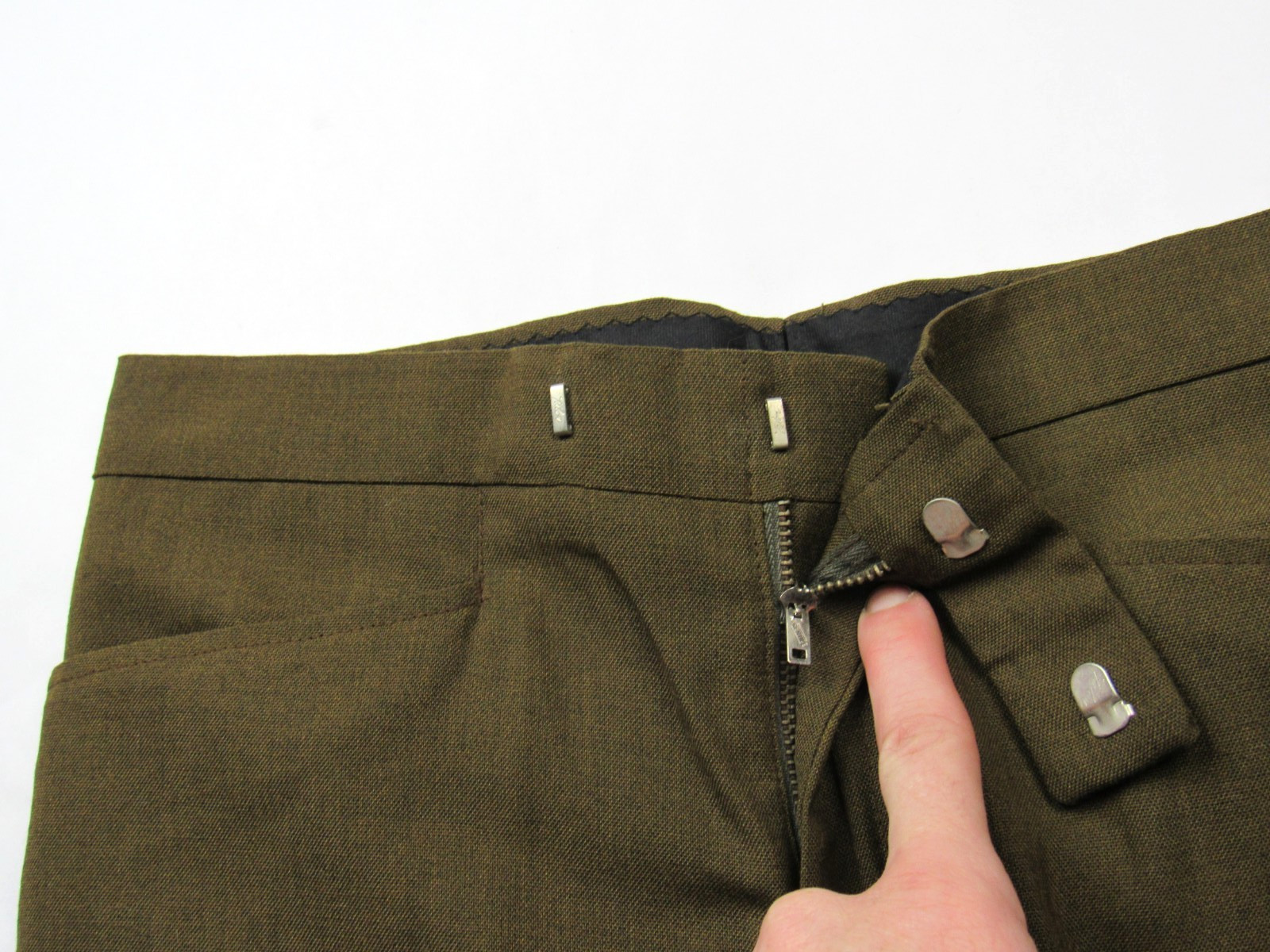 Vtg 1960s Wright Ever-Pressed Wool Mod Dress Pants Trousers 28.5 x 28.5 Tapered