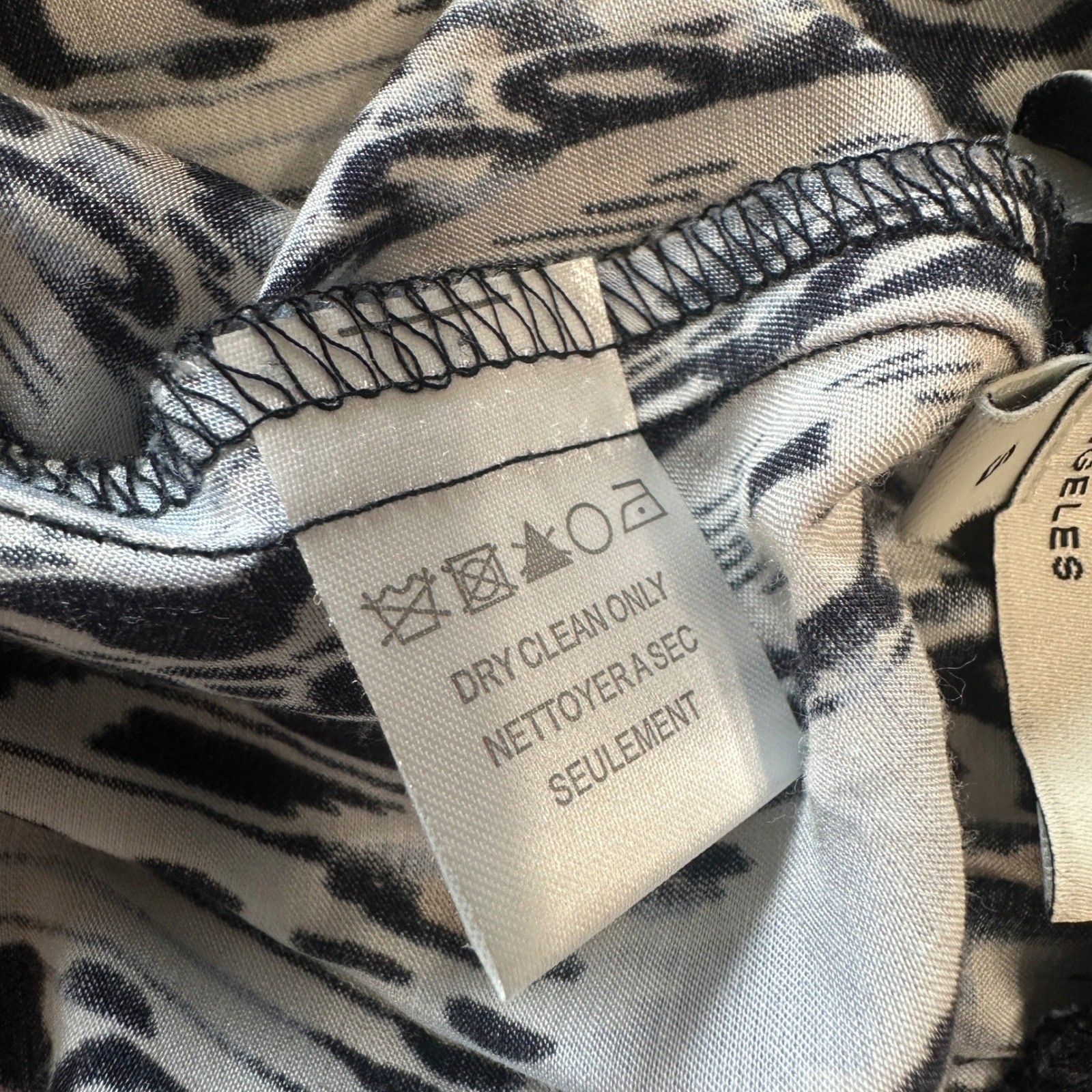 Hale Bob Wide Leg Pants Silk Blend Small, Blue Ikat Palazzo Boho Beach Resort