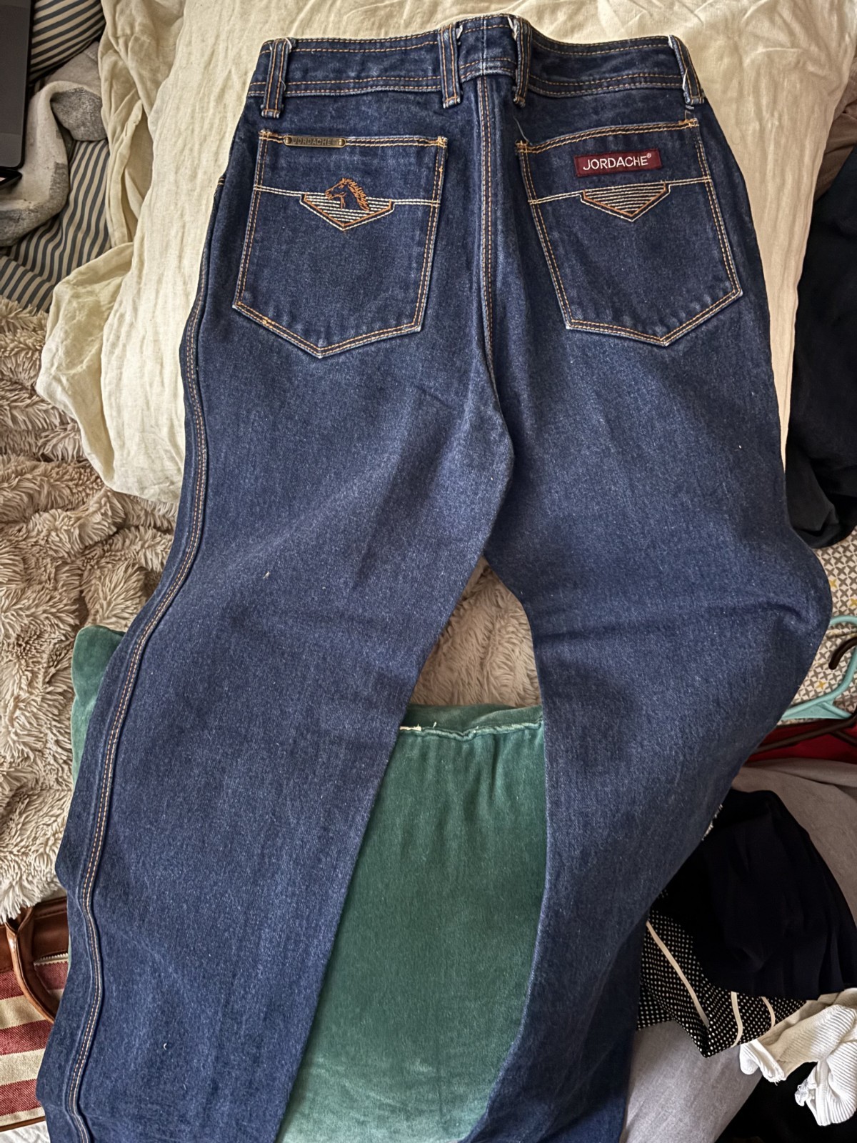 Vintage Jordache Jeans Horse Head Front Pleat Women’s Size 27 L