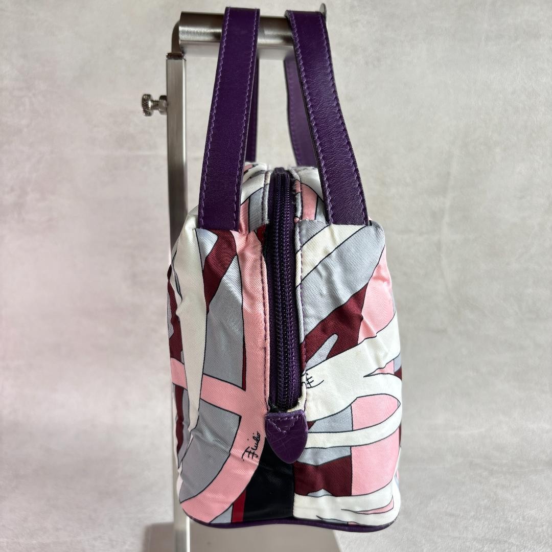 Emilio Pucci Vanity Pouch Handbag Multicolor Rare Authenticated