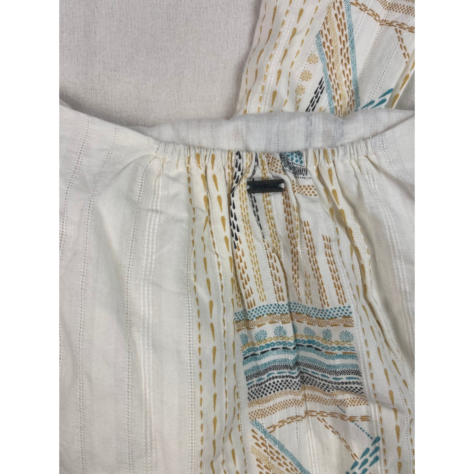 O’Neill Naima Halter Top Sahara Sun Cream Geometric Cotton SP4416009 Medium