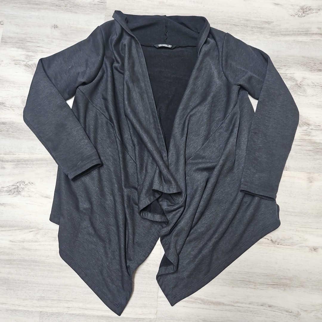 Arc’teryx Nyara Wrap Sweater Womens M Gray Open Front Cardigan Cape Jacket