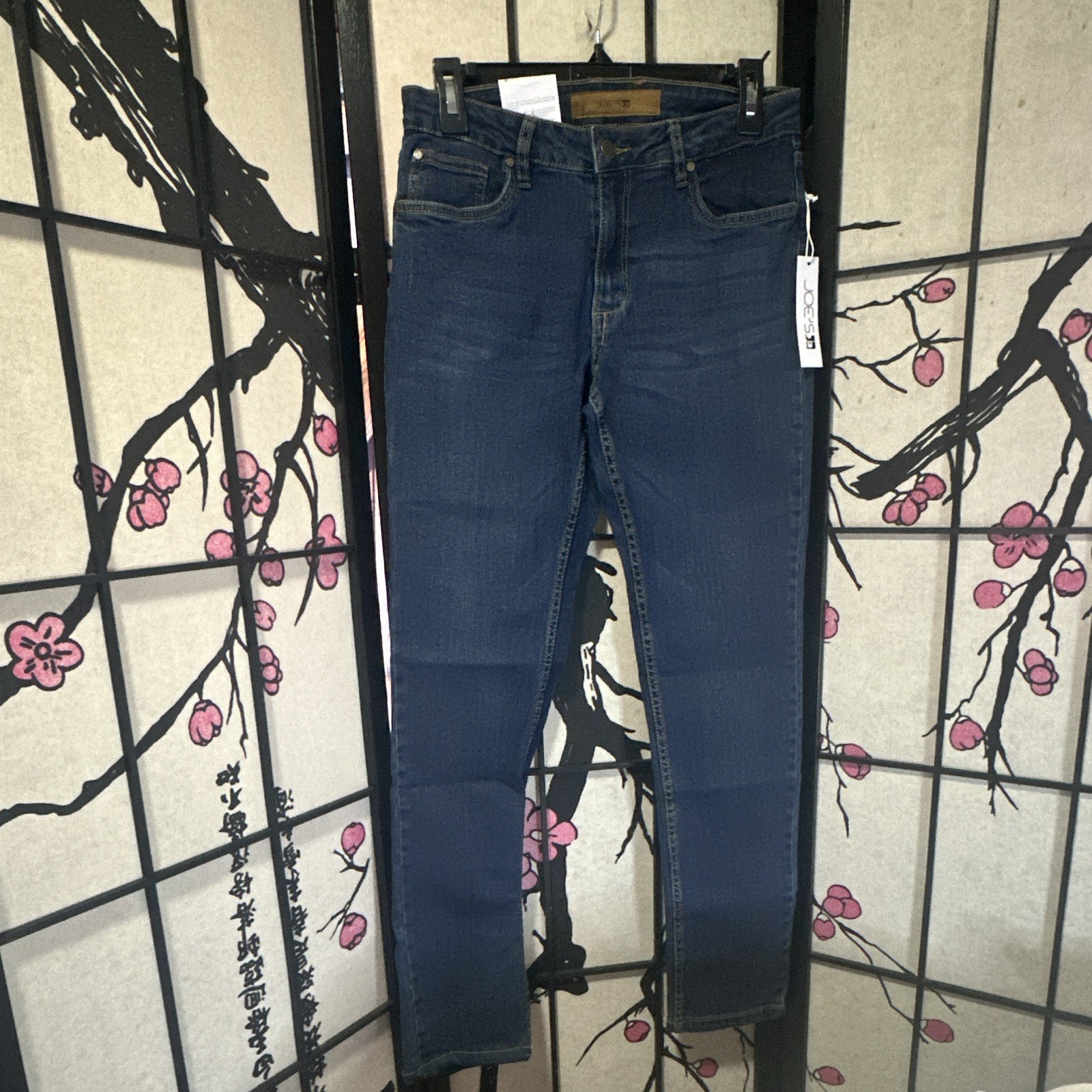 JOE’S Jeans Women’s Skinny Dark Wash Blue Denim Stretch Button Zip 5-Pocket