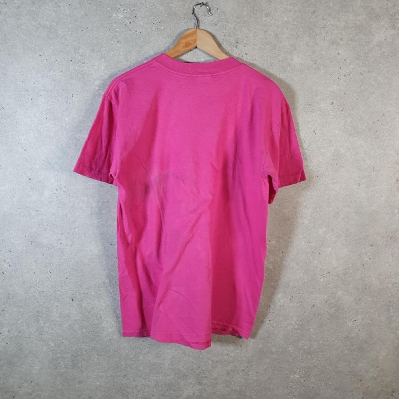 Vintage Anvil Hummingbird & Hibiscus Graphic Single Stitch TShirt Men L C31759