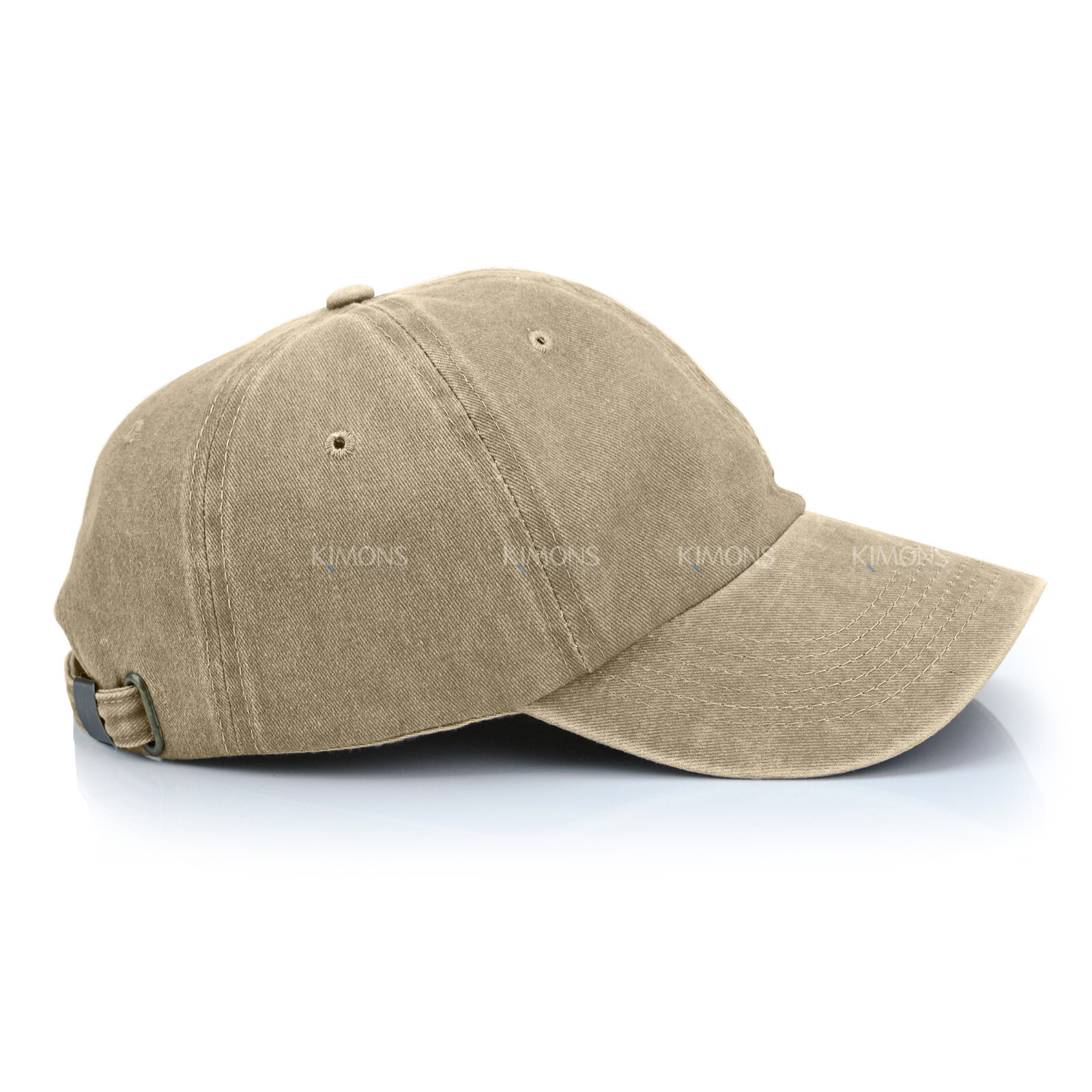 Dyed Cotton Washed Solid Plain Polo Style Baseball Ball Cap Hat Dad