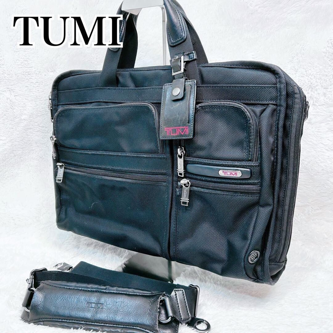 TUMI 263114D4 Black 2Way Business Bag A4 PC Briefcase Shoulder Mens
