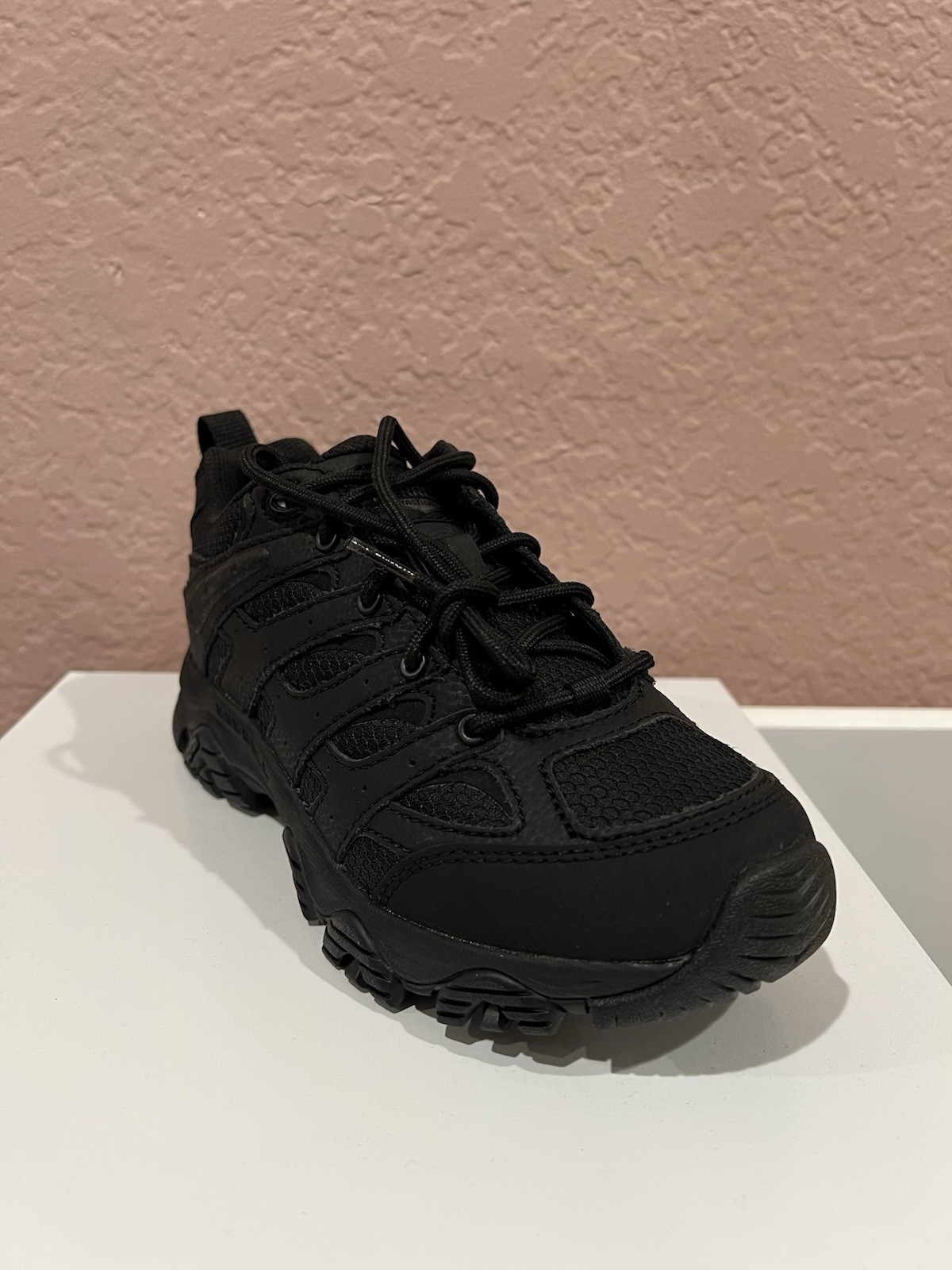 MERRELL WORK Men’s Moab 3 Tactical Shoe Black – J003909, Black