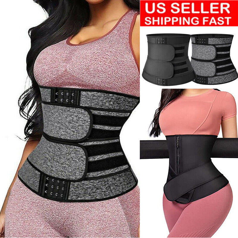 Waist Trainer for Women Tummy Wrap Plus Size Trimmer Belt Sweat Body Shaper
