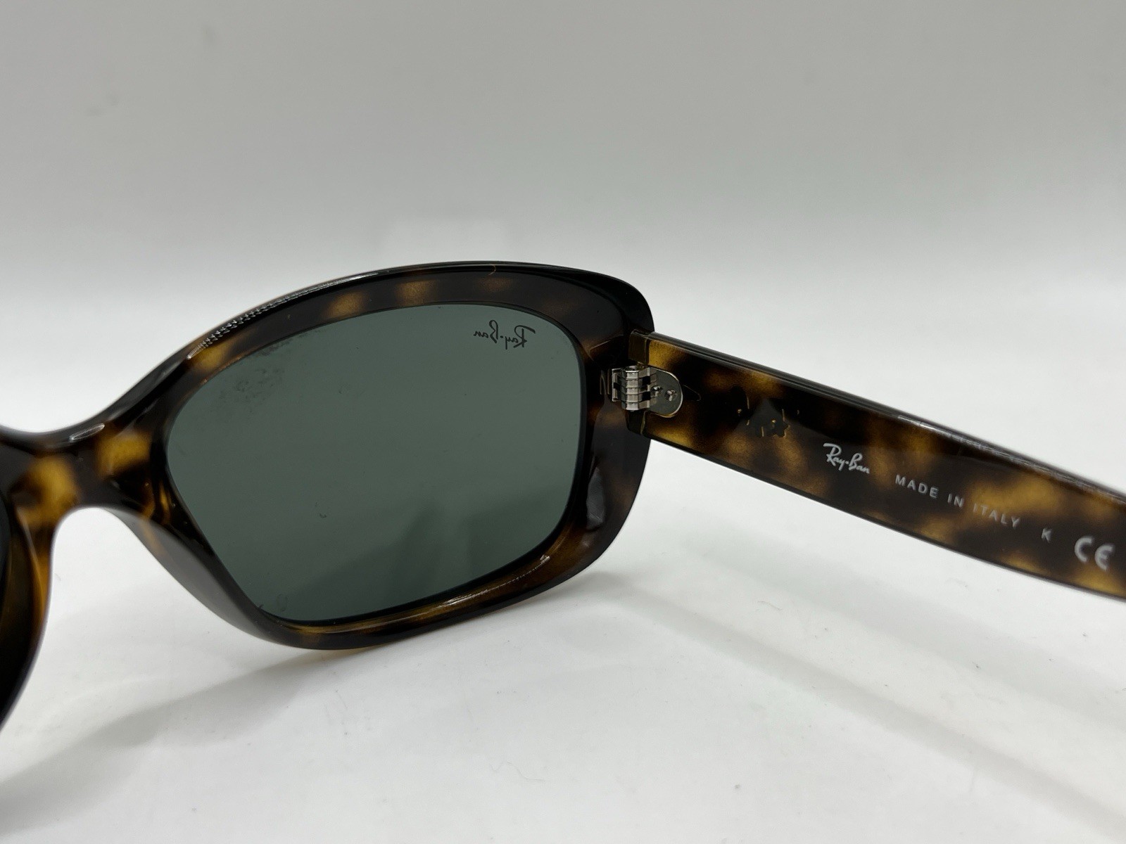 Ray Ban Jackie Ohh RB 4101 710 Light Havana Tortoise Green Sunglasses