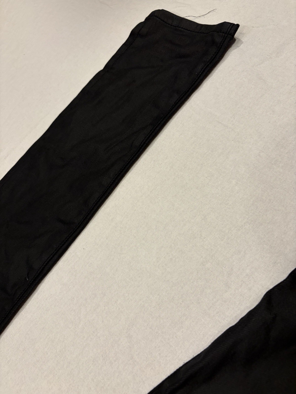 Kill City Black Waxed Denim Jeans Mens 28×30 Skinny Moto Biker Punk Excellent Co