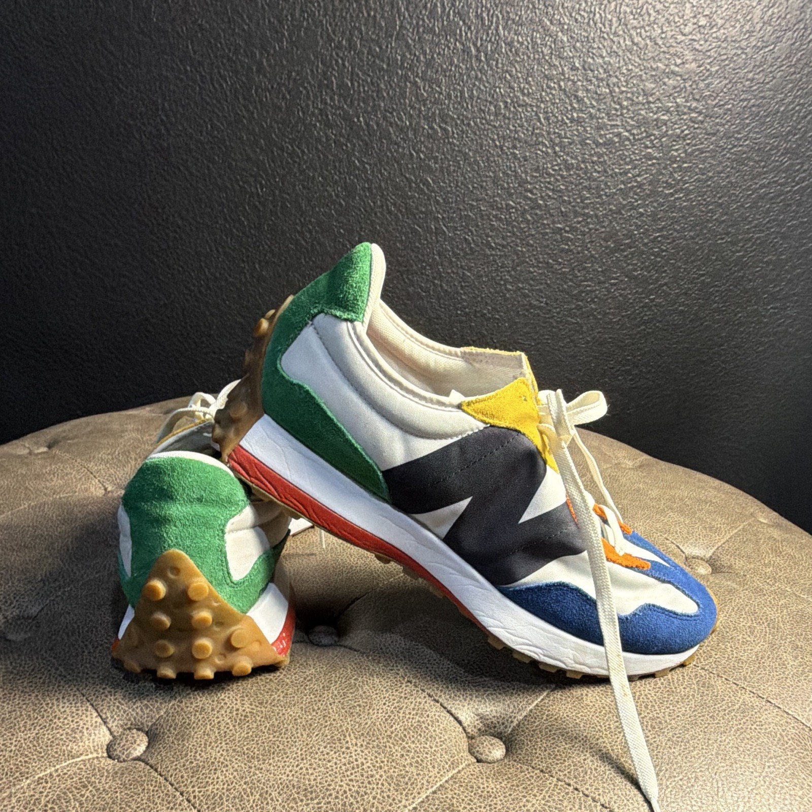 New Balance-327 Lifestyle Blue/Orange/White/Green/Black