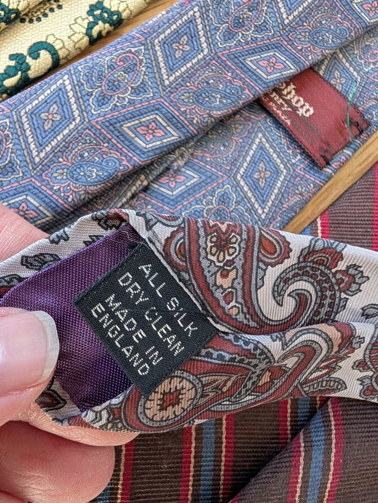 Vtg Jack Henry Country Club Plaza Kansas City Mens Tie Lot Of 11 Geometric Silk