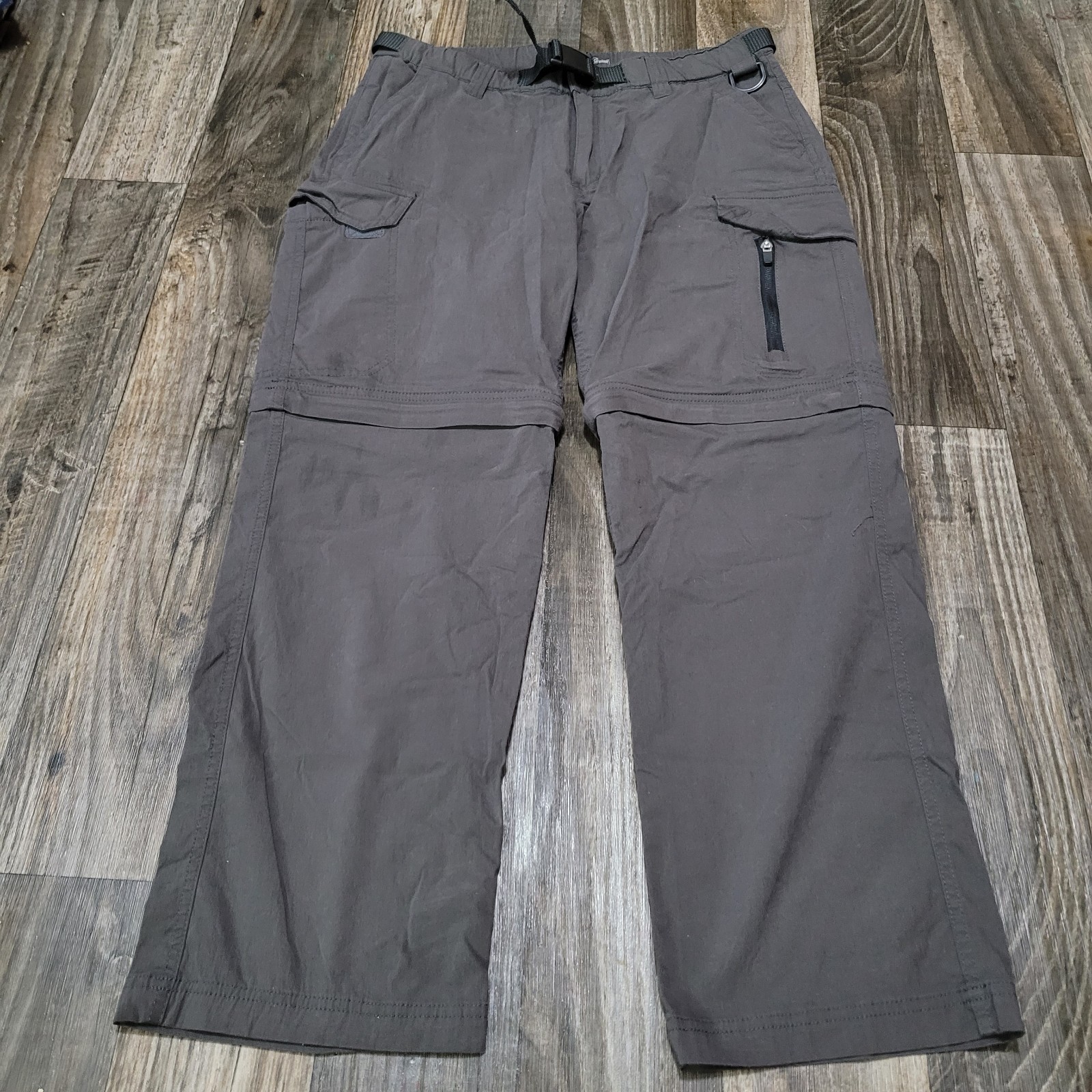 The B.C. Clothing Co Convertible Cargo Pants Dark Gray Tactical Hiking 34×28
