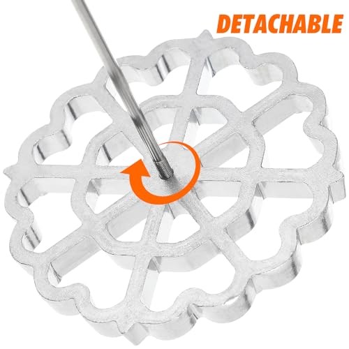 Rosettes Timbale Set Aluminum Waffle Mold with Wooden 31.50X12.00X12.00CM