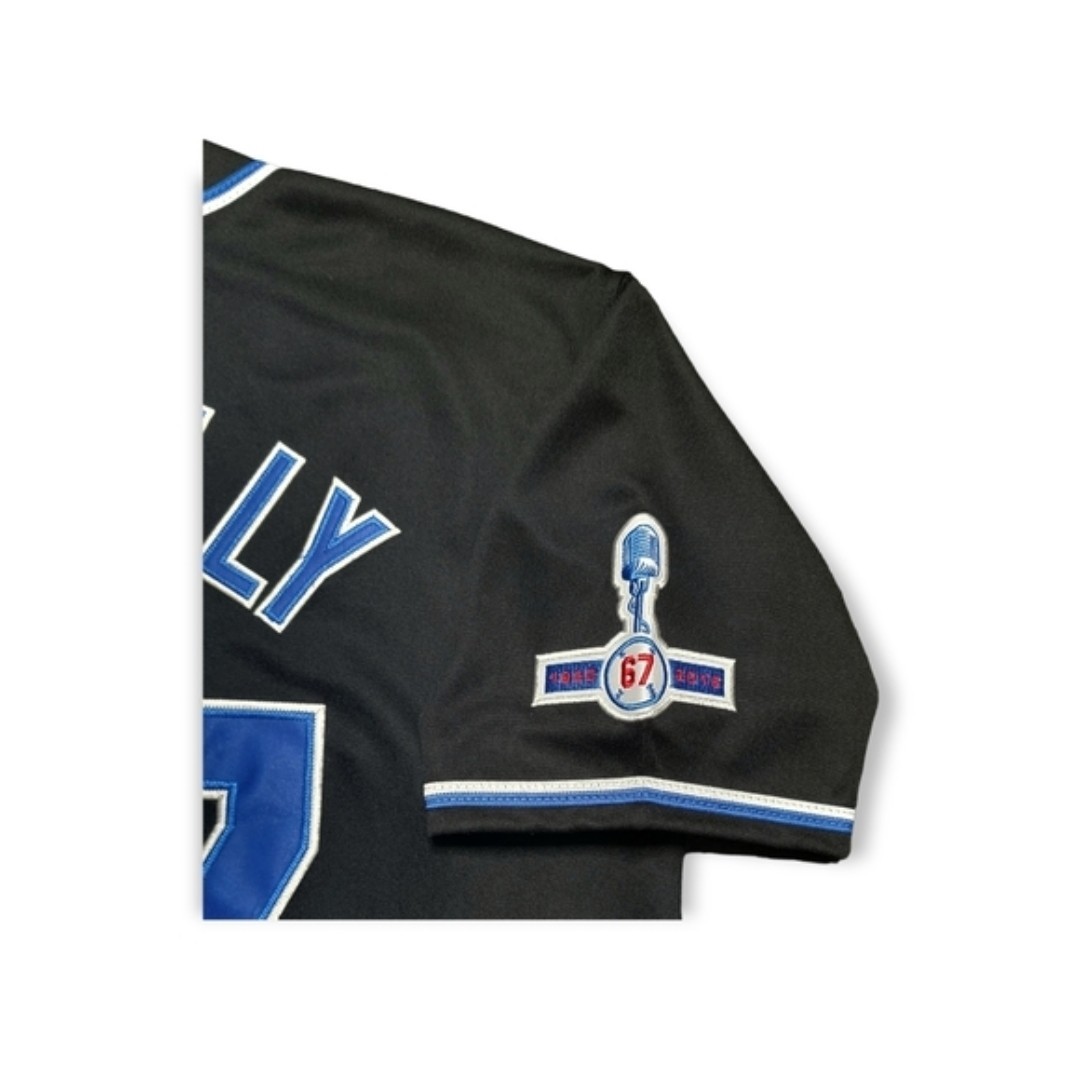 Vince Scully Los Angeles Dodgers VIN & 1950-2016 Men’s Alt Black Baseball Jersey