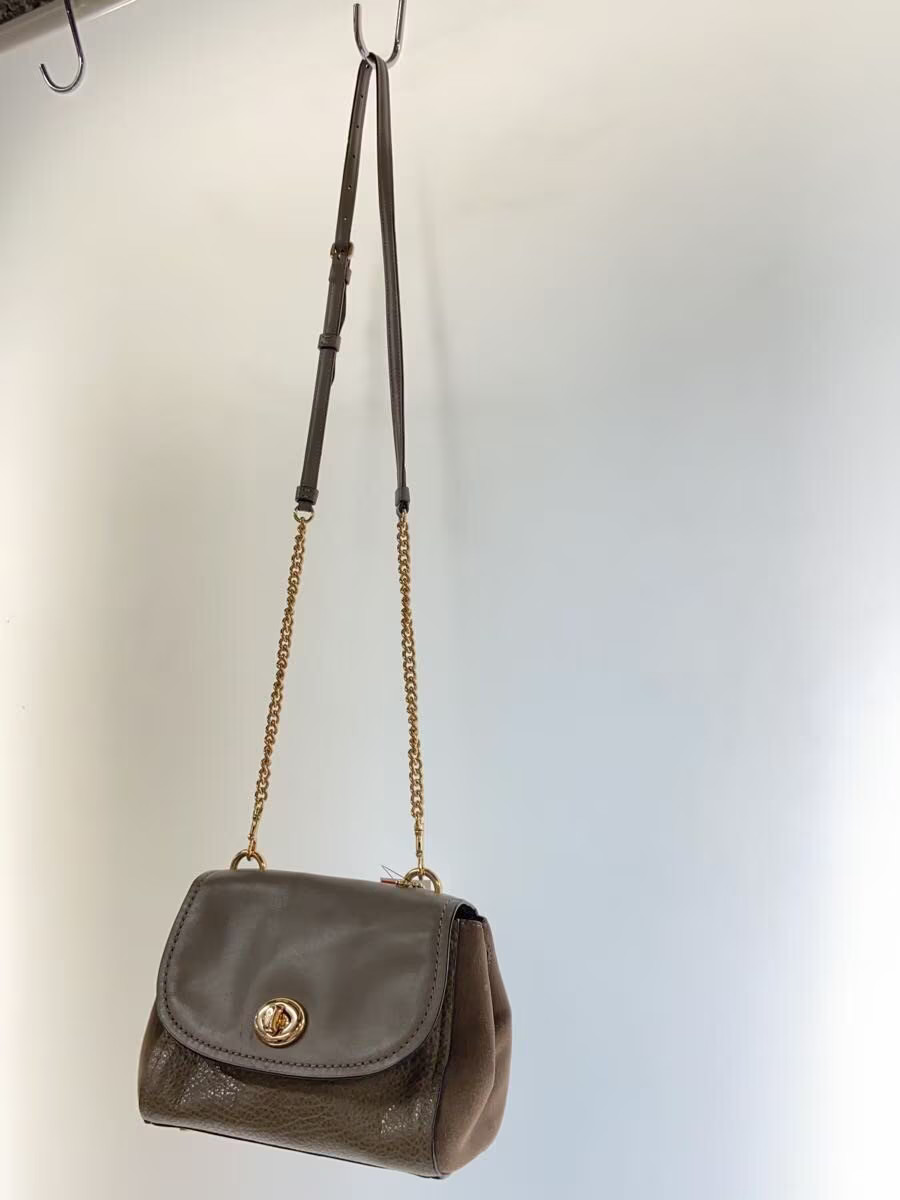 COACH Shoulder Bag Leather CML F22349