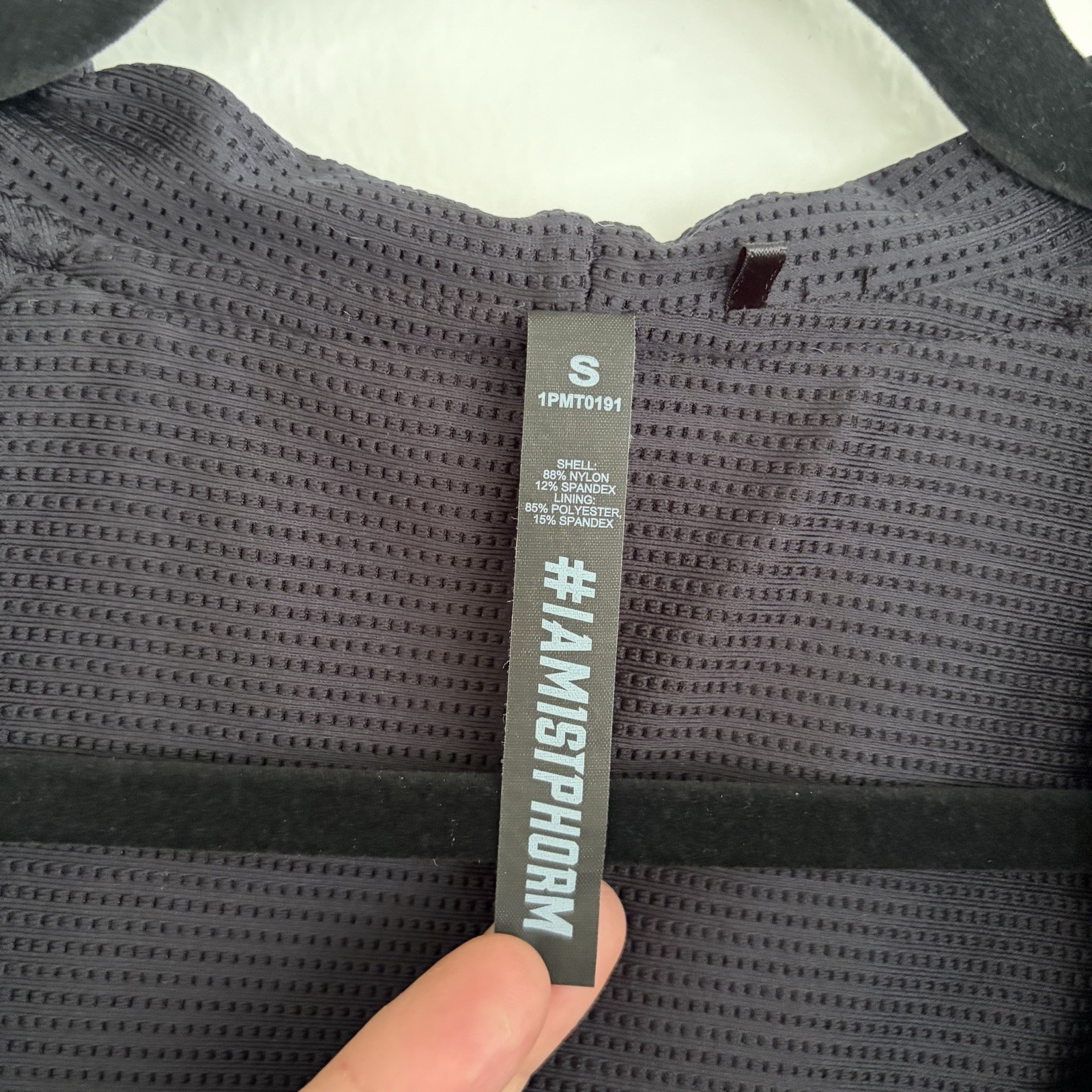 1st Phorm Black Hooded Reflective Full Zip Windbreaker Jacket Pockets Size Small