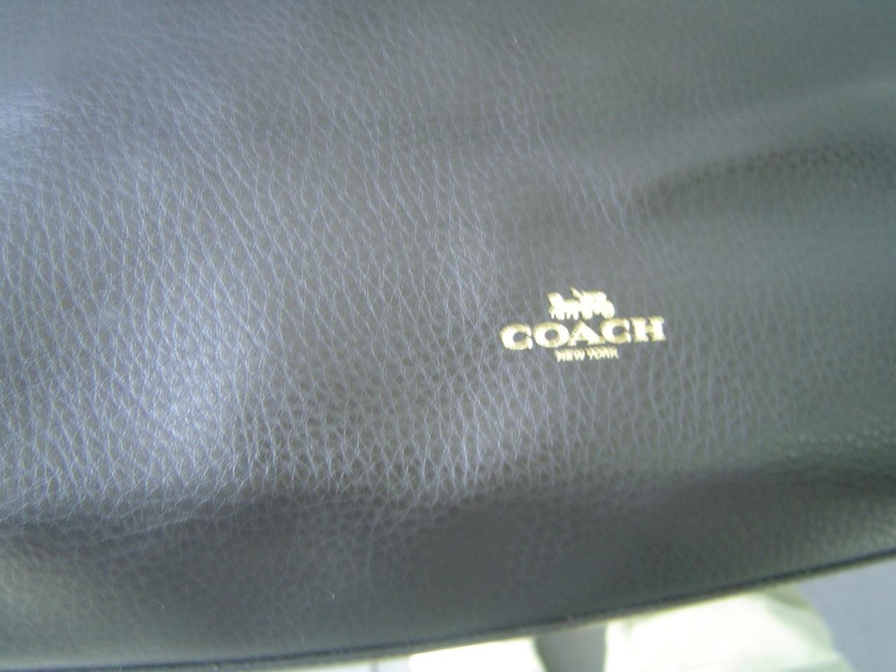 AUTHENTIC COACH BLACK LEATHER DERBY TOTE #58660 EUC 22 PICS IN THE LISTING