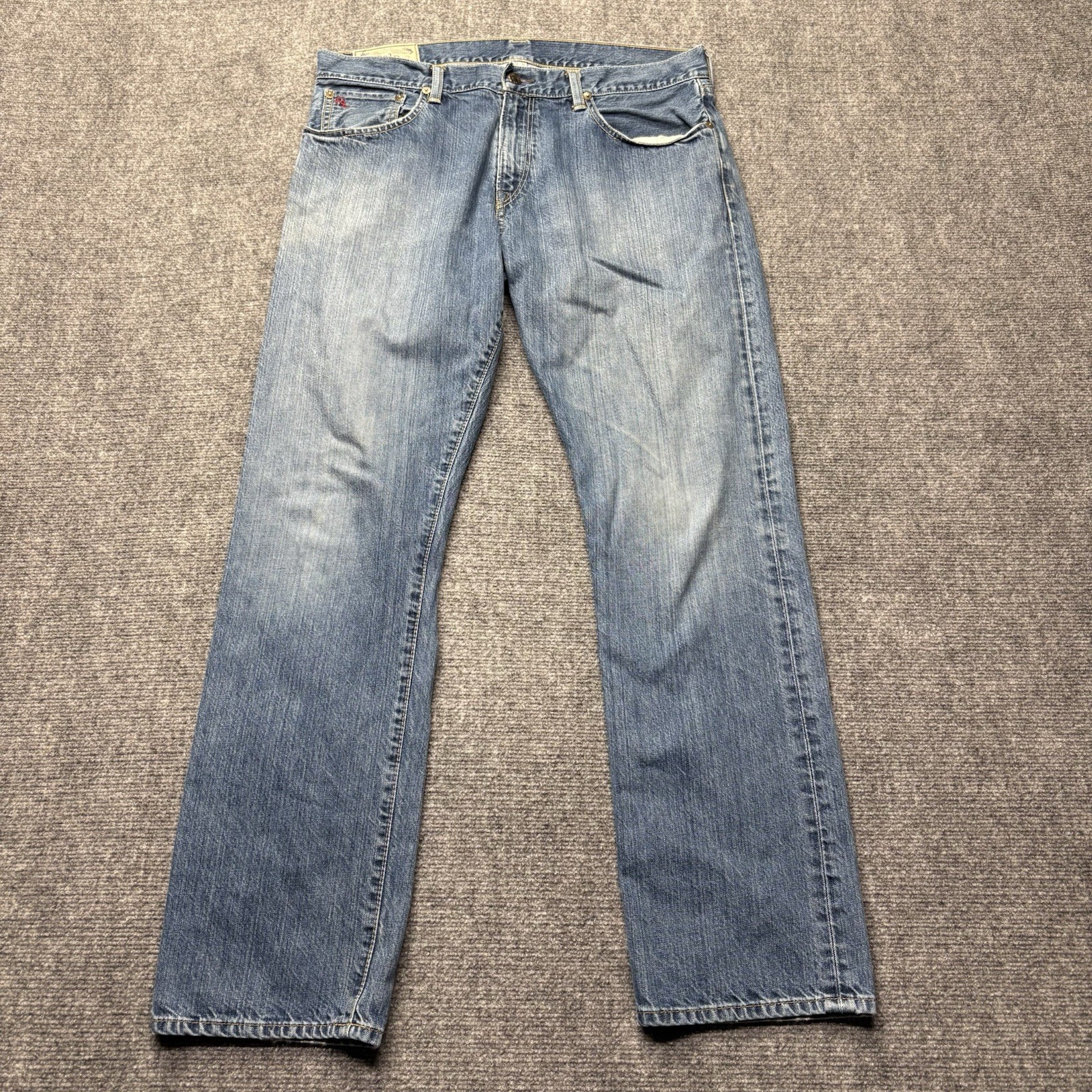 Polo Ralph Lauren Jeans Mens 34×32 Blue Hampton Straight Denim