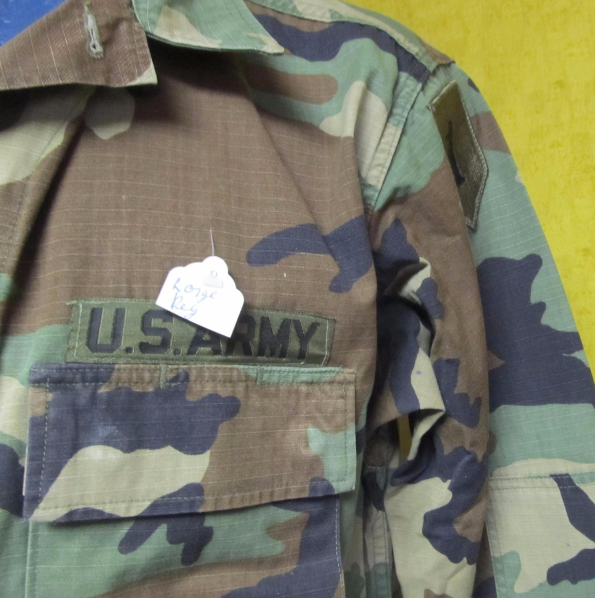 US ARMY BDU WOODLAND SHIRT TOP RIPSTOP HOT WEATHER USED XSM – LARGE