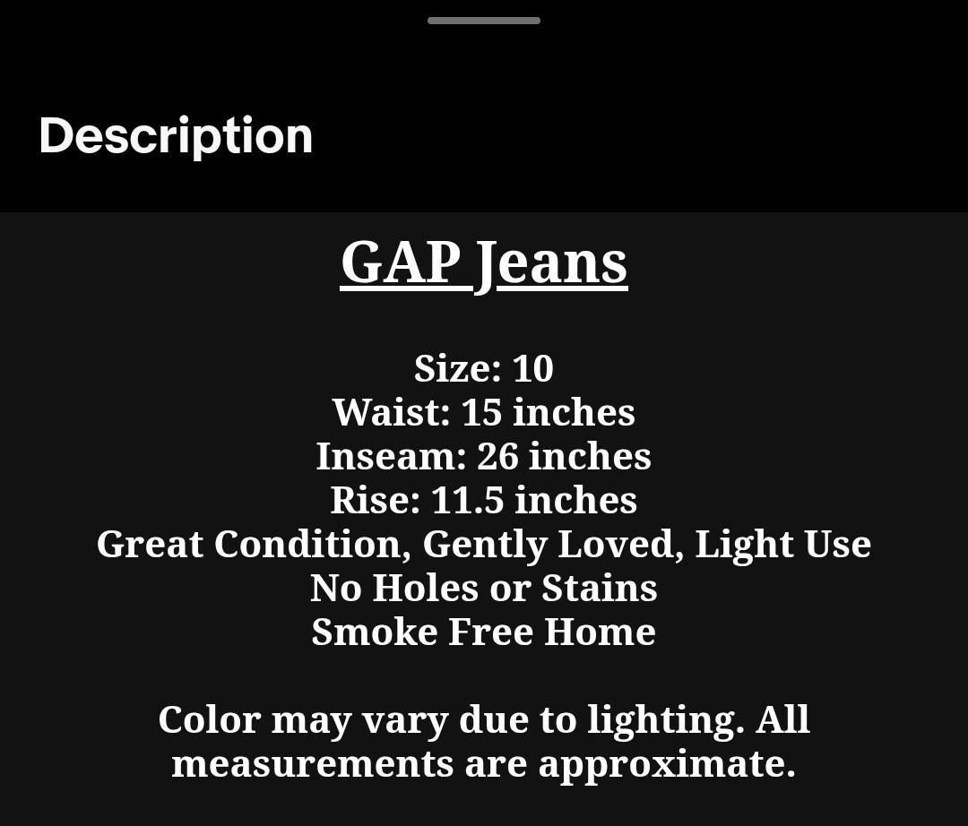 GAP Vintage Slim Straight Leg Jeans High Rise Medium Wash Denim Womens 10