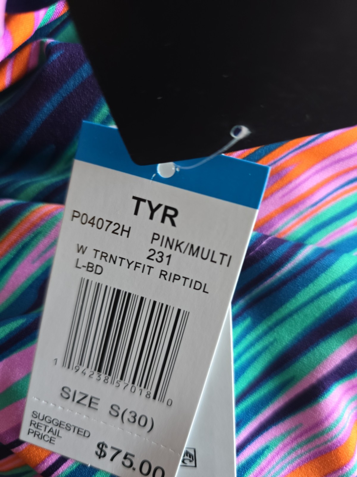 TYR Durafast Elite Women’s Riptidal Trinityfit Pink/multicolor Sz 30 New
