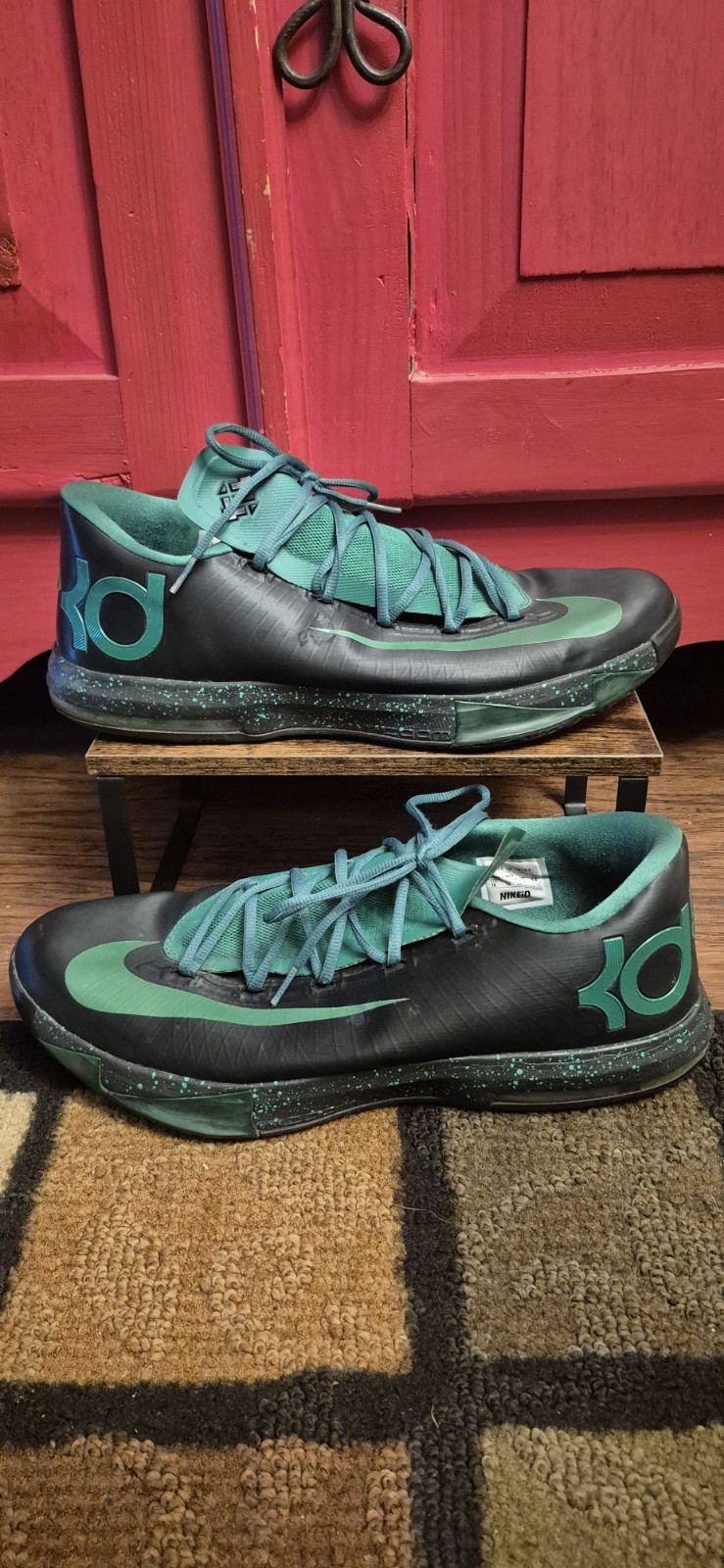 Nike KD 6 Night Vision Size 16 Mens Custom Colorway Green Black Speckled Midsole