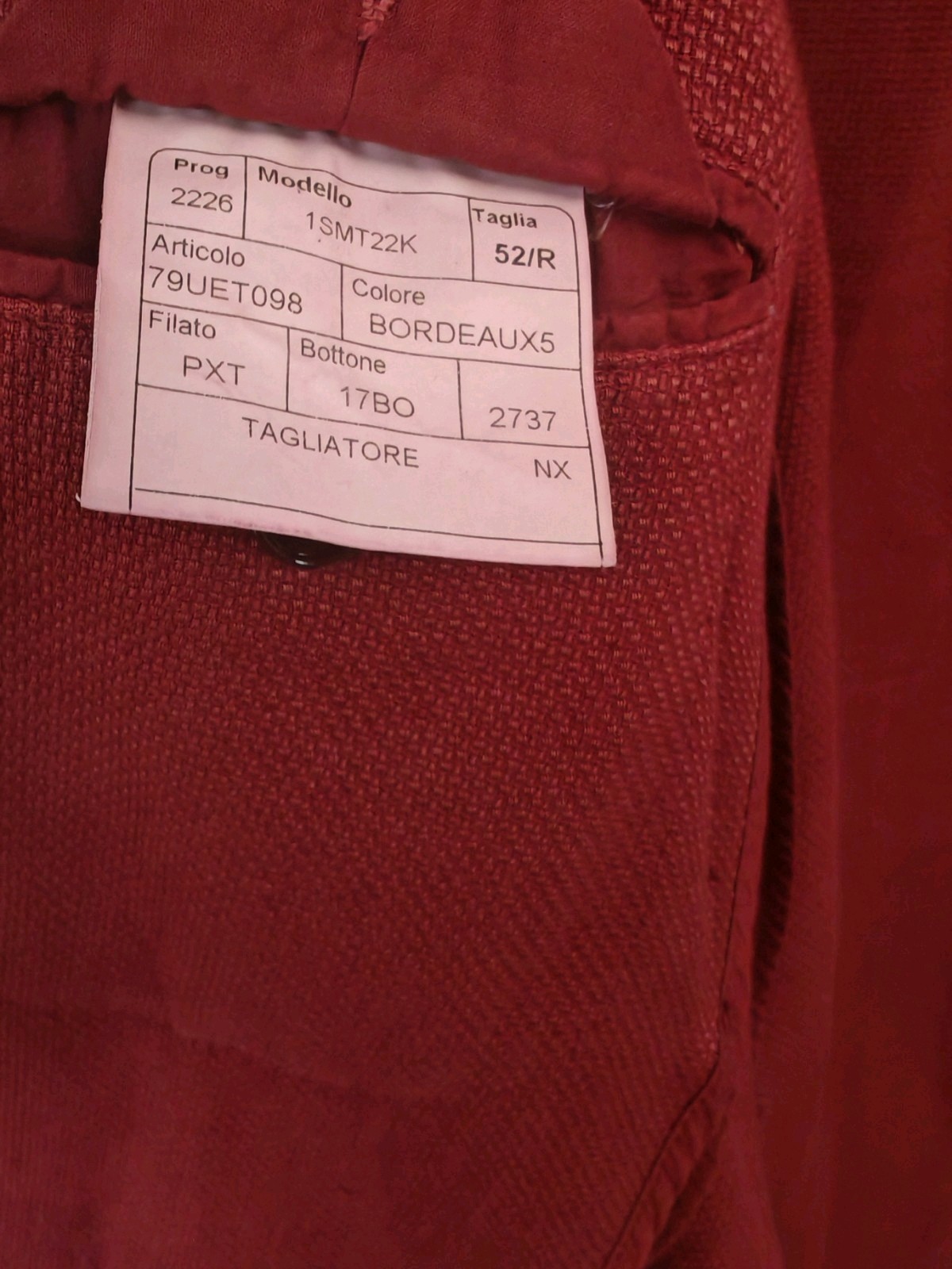 TAGLIATORE 700€ Men’s Blazer Jacket Linen & Cotton Size EU52 ( L ) Made in Italy