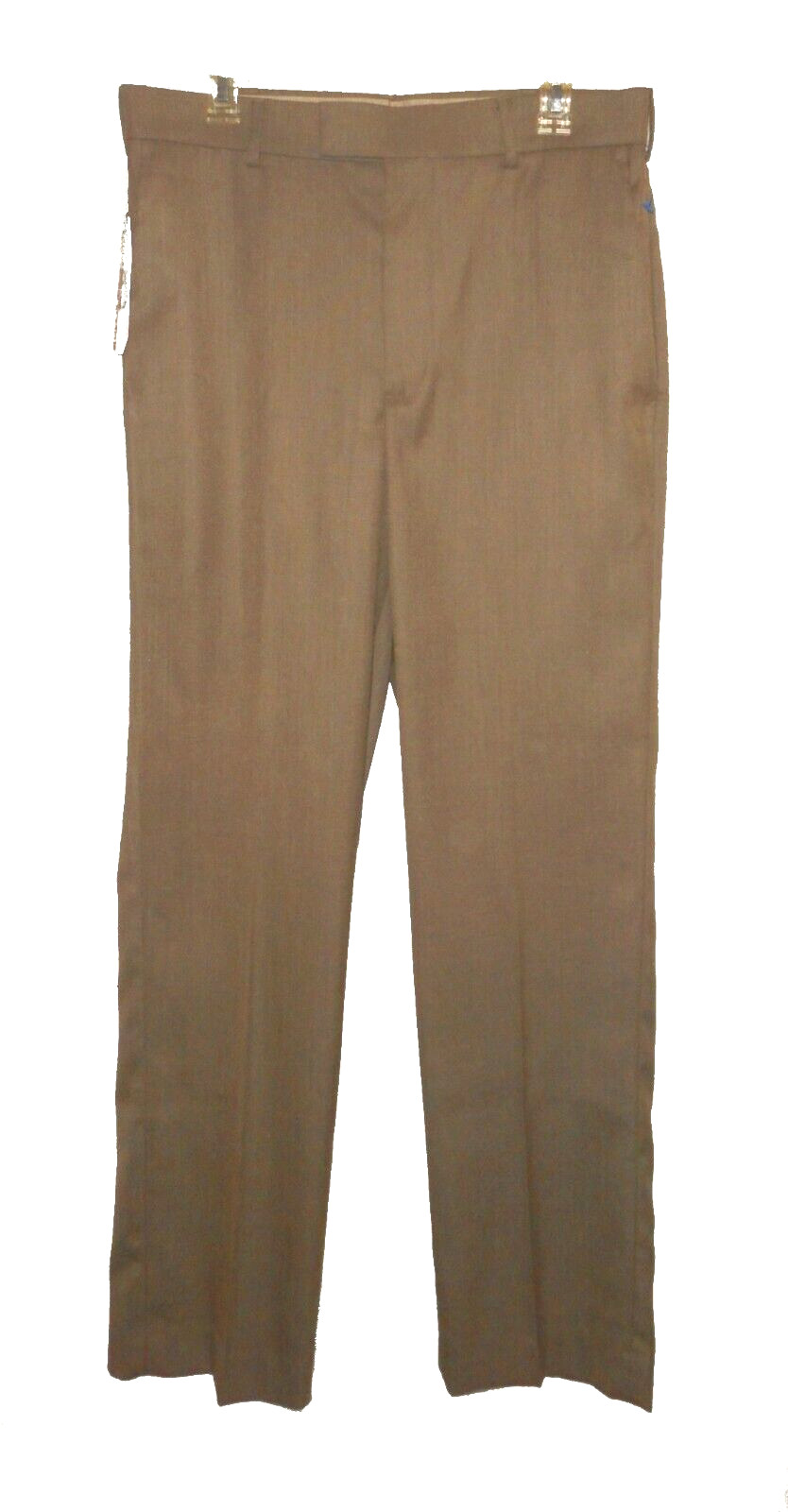 New Pants Savane Sharkskin Perm-Crease No-Fade No-Iron Taupe MSRP-$72.00 32X30