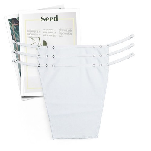 3 Pack Clip-on Mock Camisole Bra Insert Overlay Modesty Panel V-neck Fit Cami