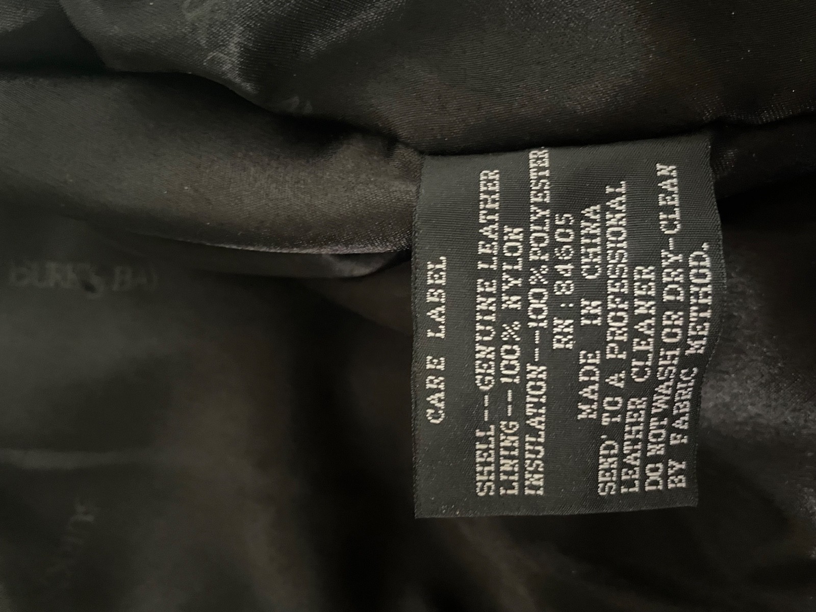 Burks Bay Black Jacket Men Size L large. Genuine Leather Excellent Condition.