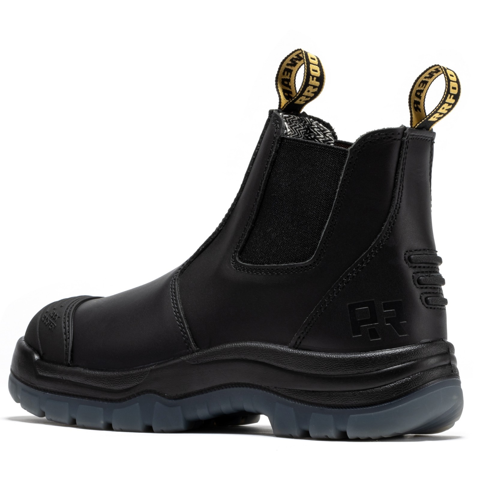 ROCKROOSTER Work Boots 6 inch Steel Toe, Slip On Safety Oiled Leather Shoes