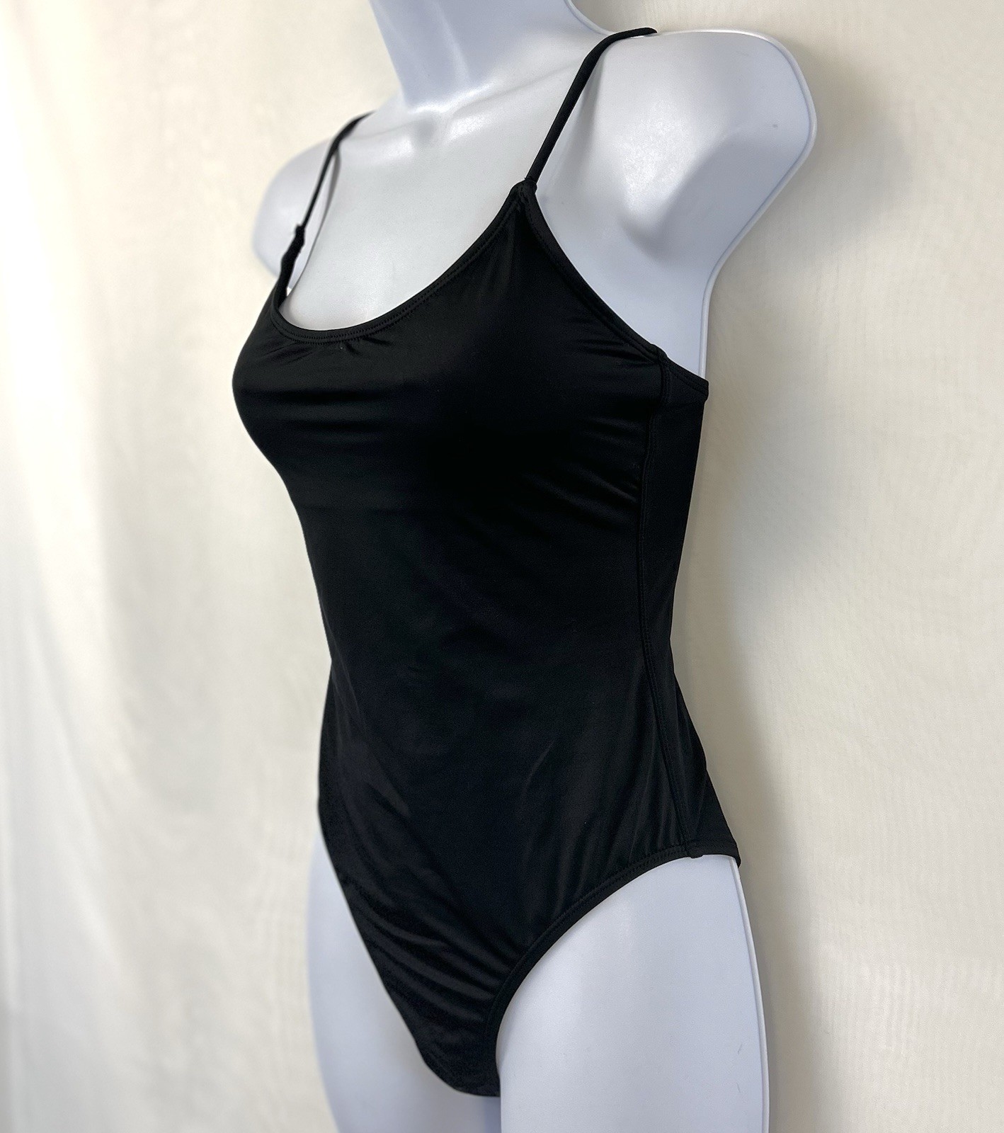 New Women’s Andie Black One Piece Classic Swimsuit / Small