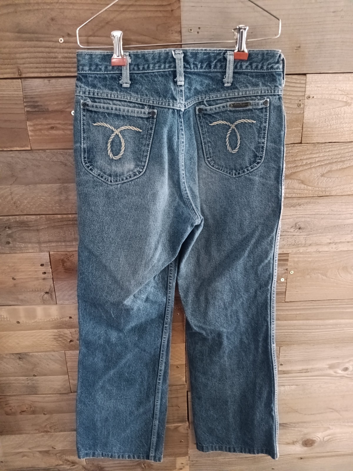 VTG 1980s Kenny Rogers by Karman Jeans Sz 33( 30″w x 29″l) USA Western Denim