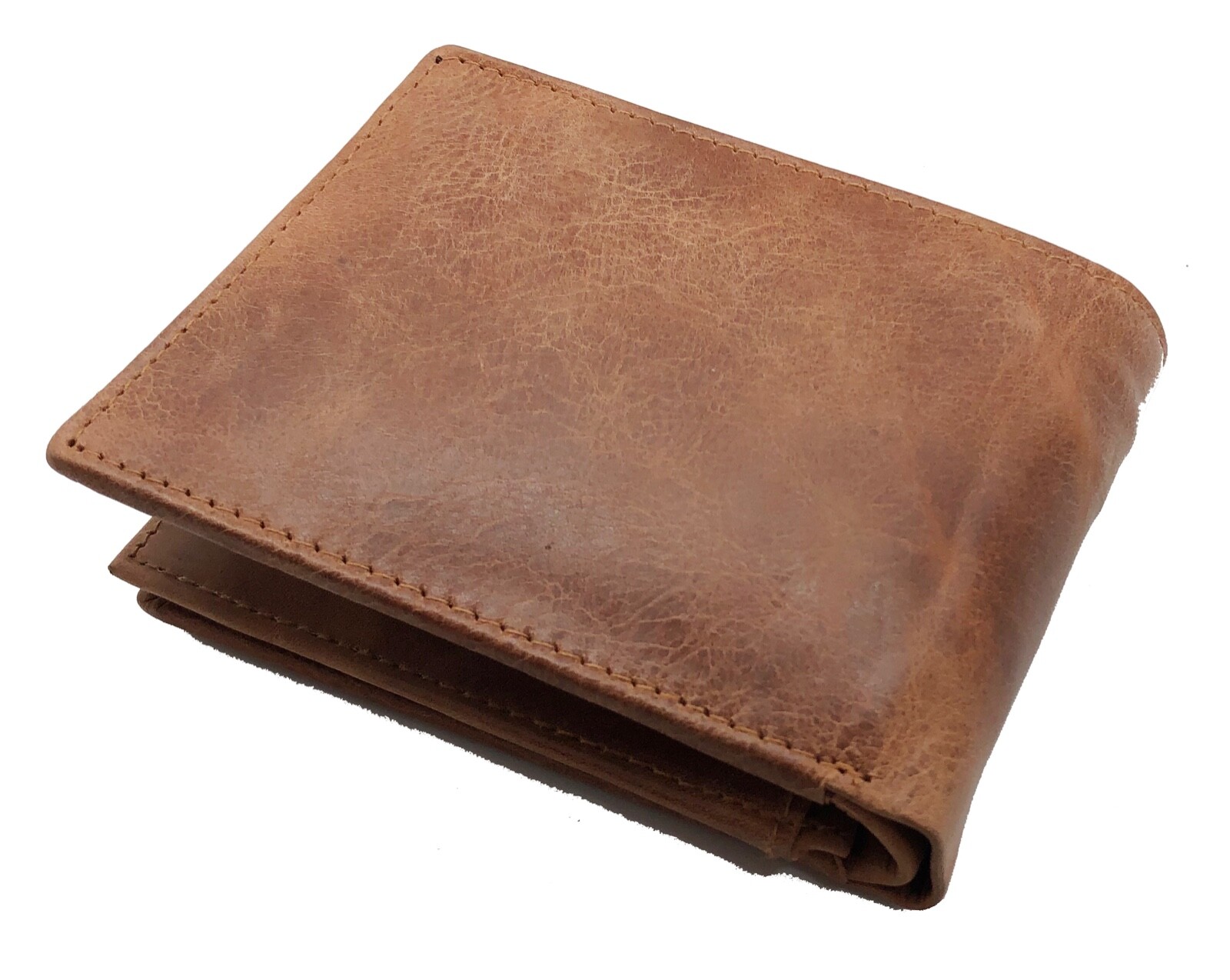 Brown Handcrafted Cowhide Genuine Leather Men’s Bifold Premium Wallet
