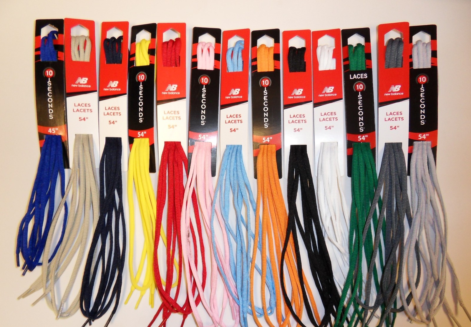 New Balance 10 Seconds Oval Athletic Shoelaces Laces 36″- 63″ Made in USA!