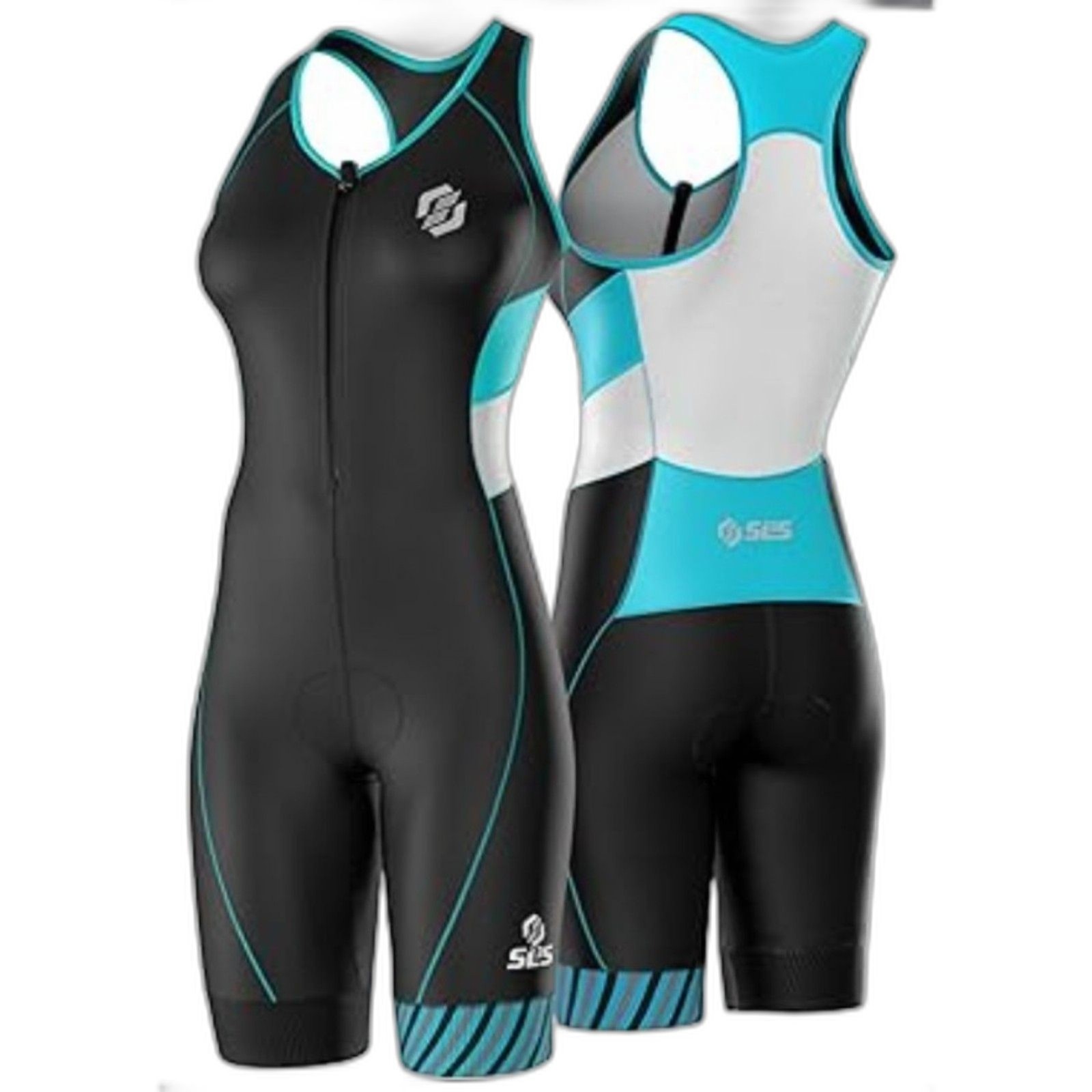 SLS3 Triathlon Suit One Piece Size Small FRT Fabric No Shelf Bra Cycling Padded
