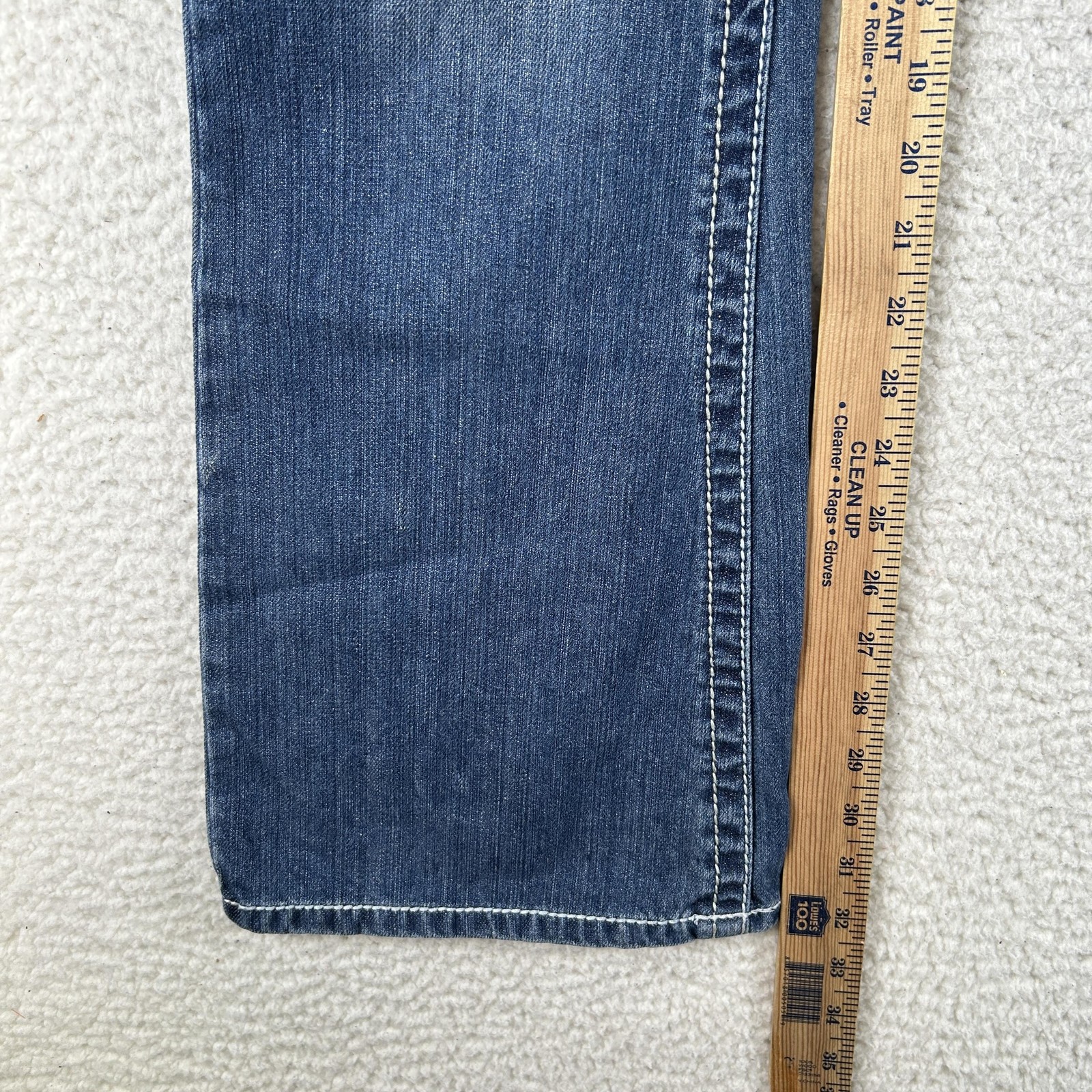 Vintage Amethyst Jeans Womens 11 Medium Wash Distressed Bootcut Low Rise Y2K