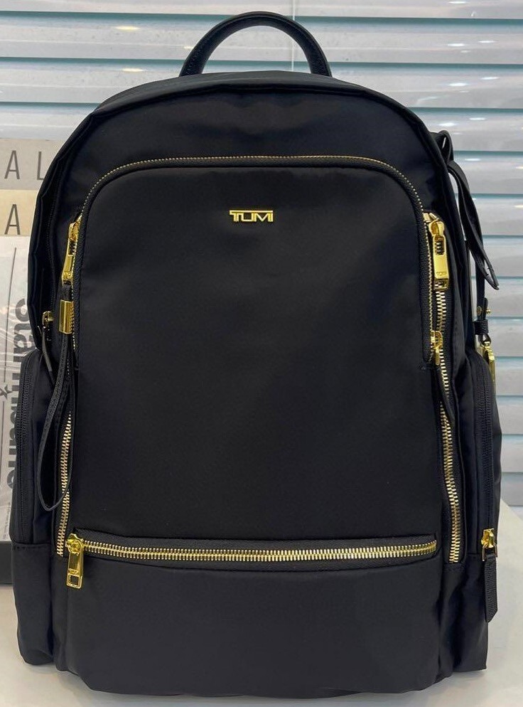 TUMI Voyageur Celina Backpack Black Travel, Business New gold zip outlet