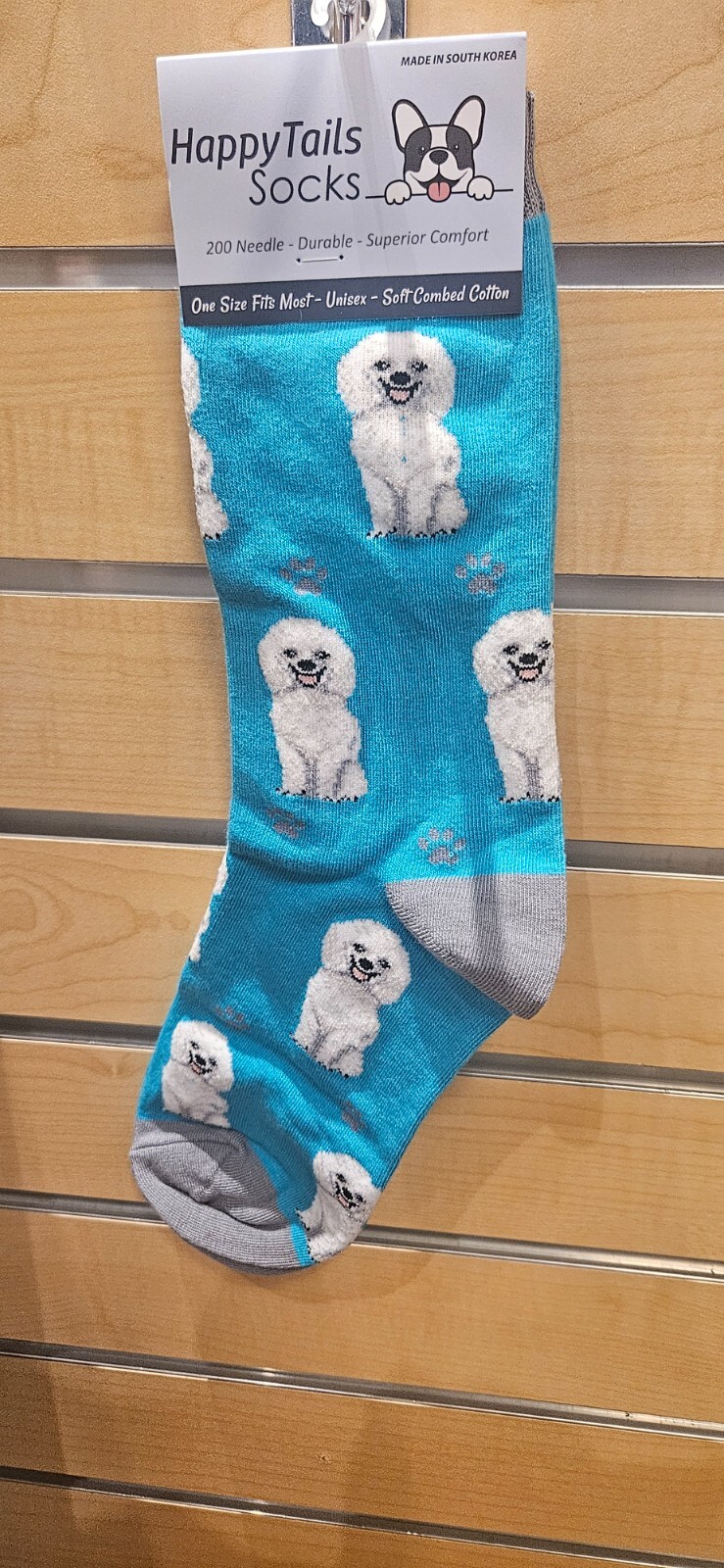 Happy Tails Poodle Socks Pet Lovers One Size Fit Most