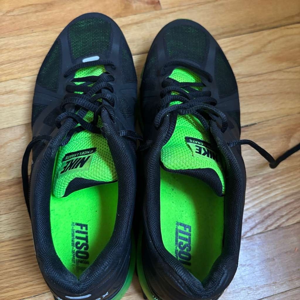Nike Air Max Dynasty Black Volt Green Running Shoes Men’s US 8 EU 41 487975-013