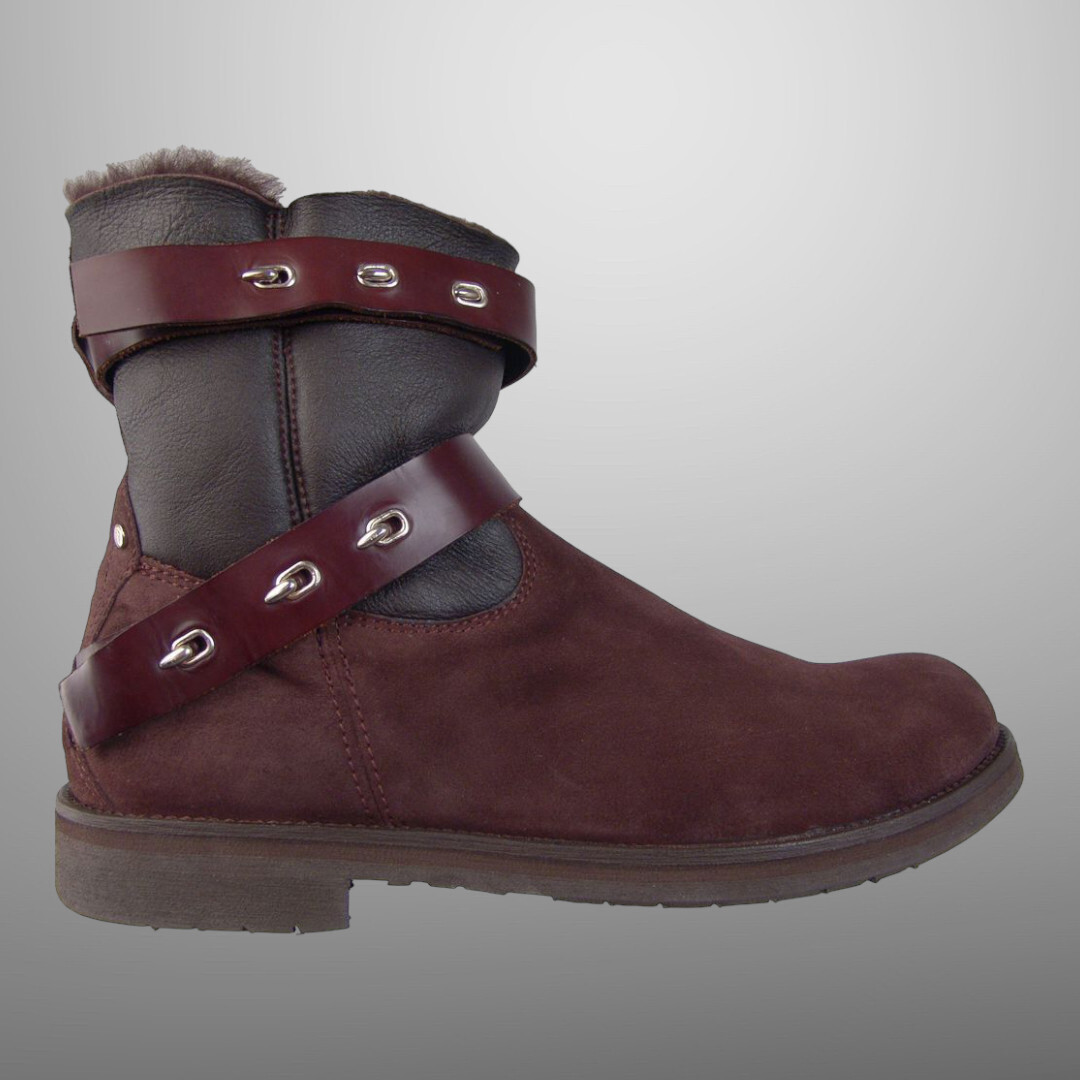 CESARE PACIOTTI FASHION SHEARLING SUEDE BOOTS US 11 ITALIAN DESIGNER MENS SHOES