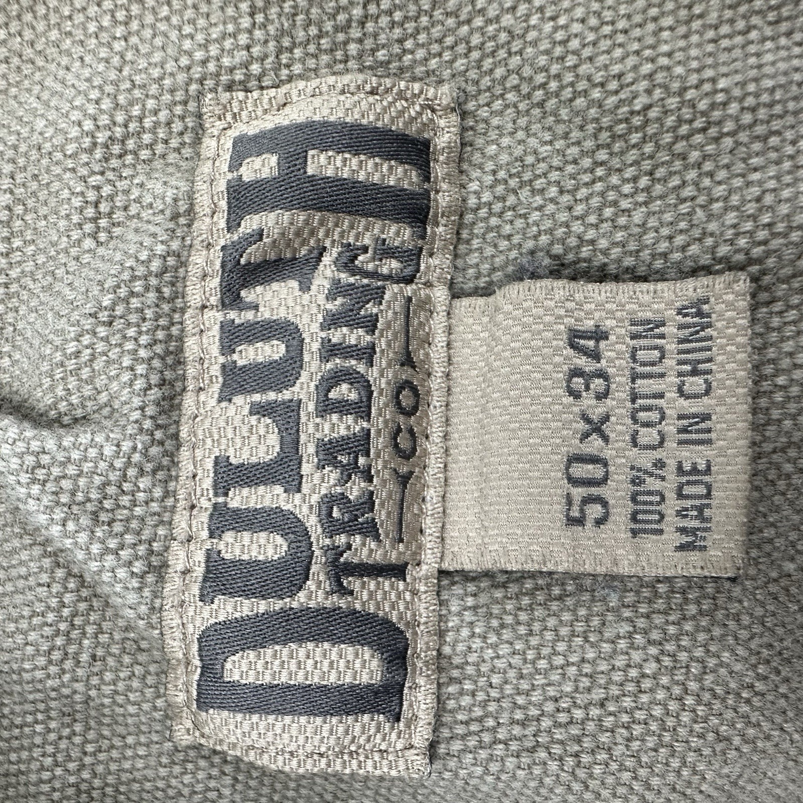 Duluth 100% Cotton Cargo pants Men Actual 47×32 beige Heavyweight Duck Canvas