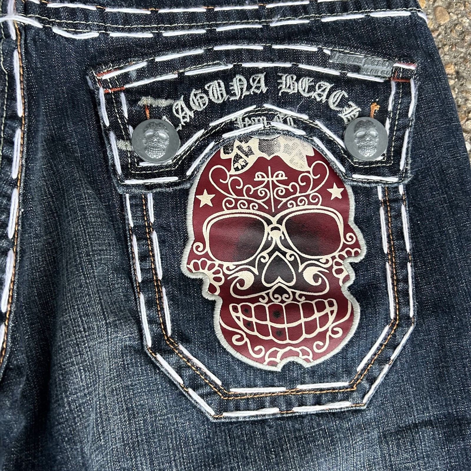 y2k 33 Inch Laguna Beach Jeans Straight Leg