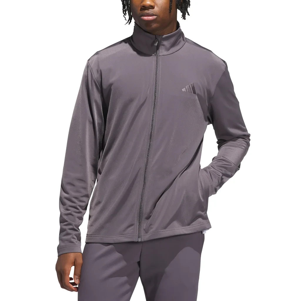 NEW Men’s Adidas Tricot Full Zip Track Jacket Gray Size XLarge