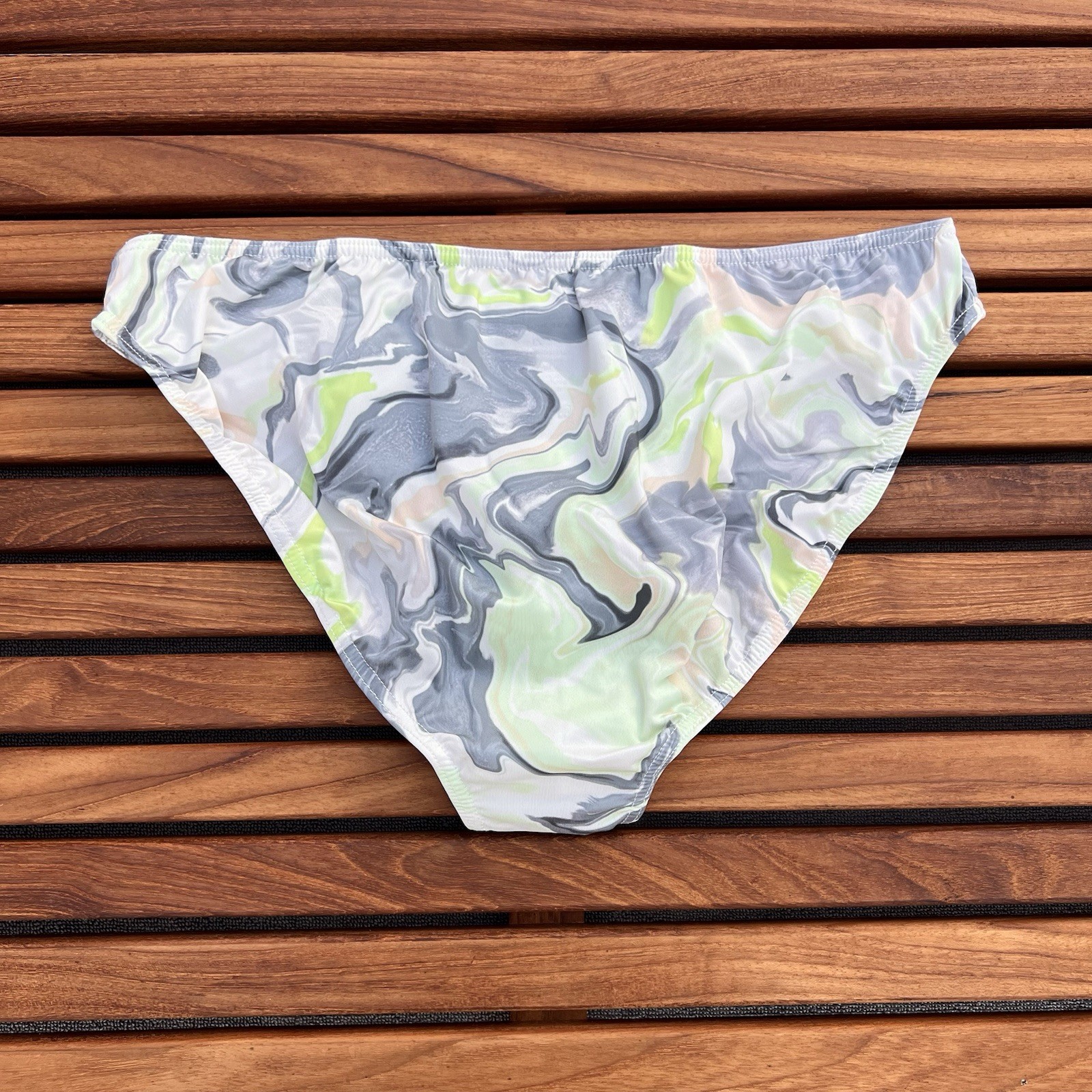 2(X)ist 2xist men green marble Sliq hip brief bikini underwear size S M