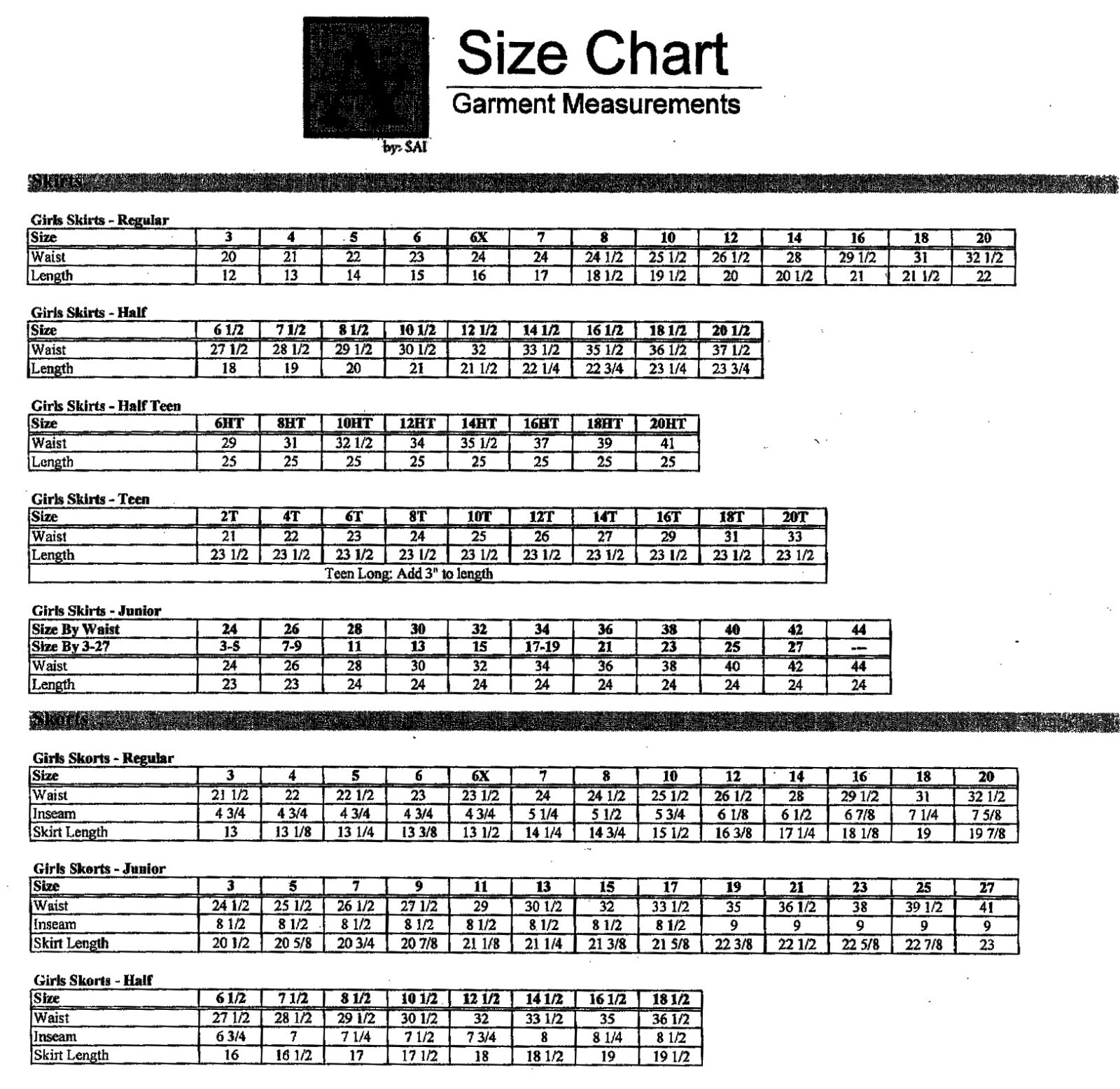 Girls R/K Khaki Box Pleat Uniform Skirt Regular & plus Sizes 4 – 18