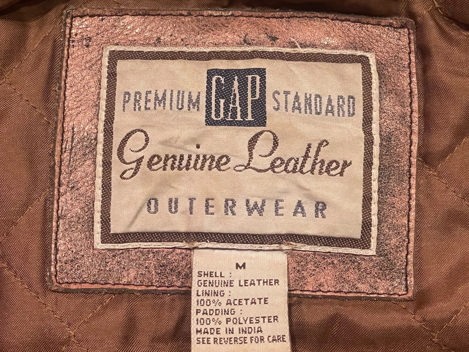 Vintage GAP Brown Leather Jacket
