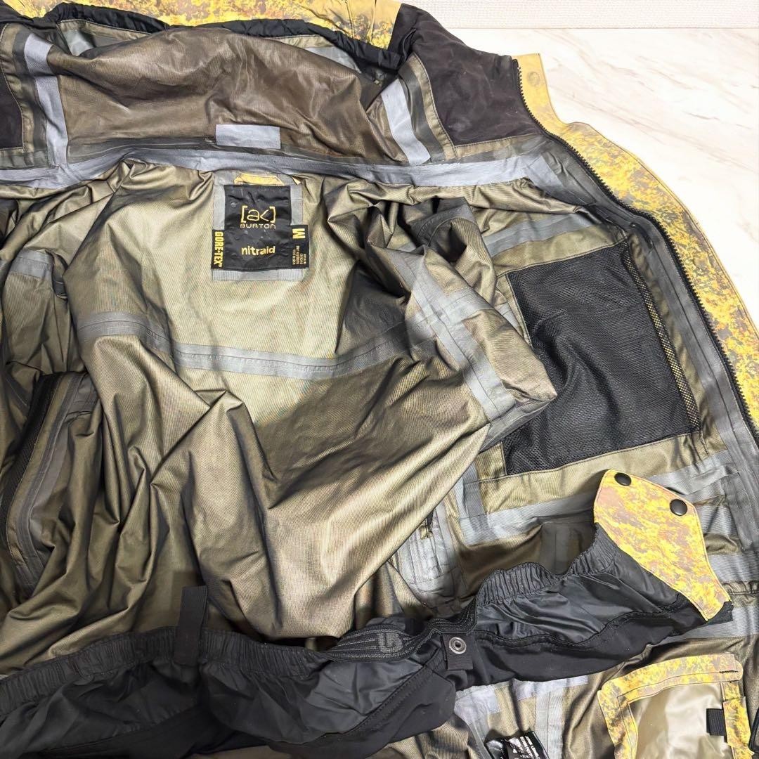 BURTON AK NITRAID Real Weed Camo GORE TEX Snowboard Jacket Mountain Parka M